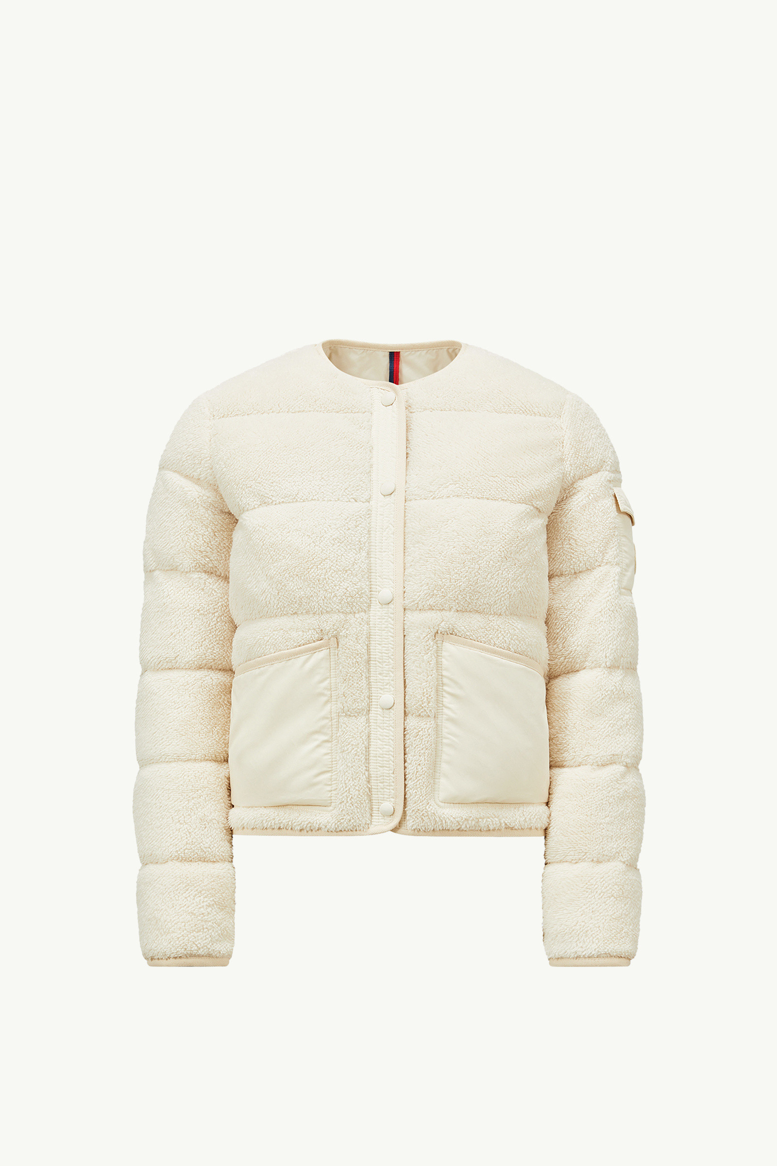 【MONCLER】Floyrac ショートダウンジャケット テディ素材 ロゴ MONCLER】FLOYRAC テディ ショート ダウンジャケット (MONCLER