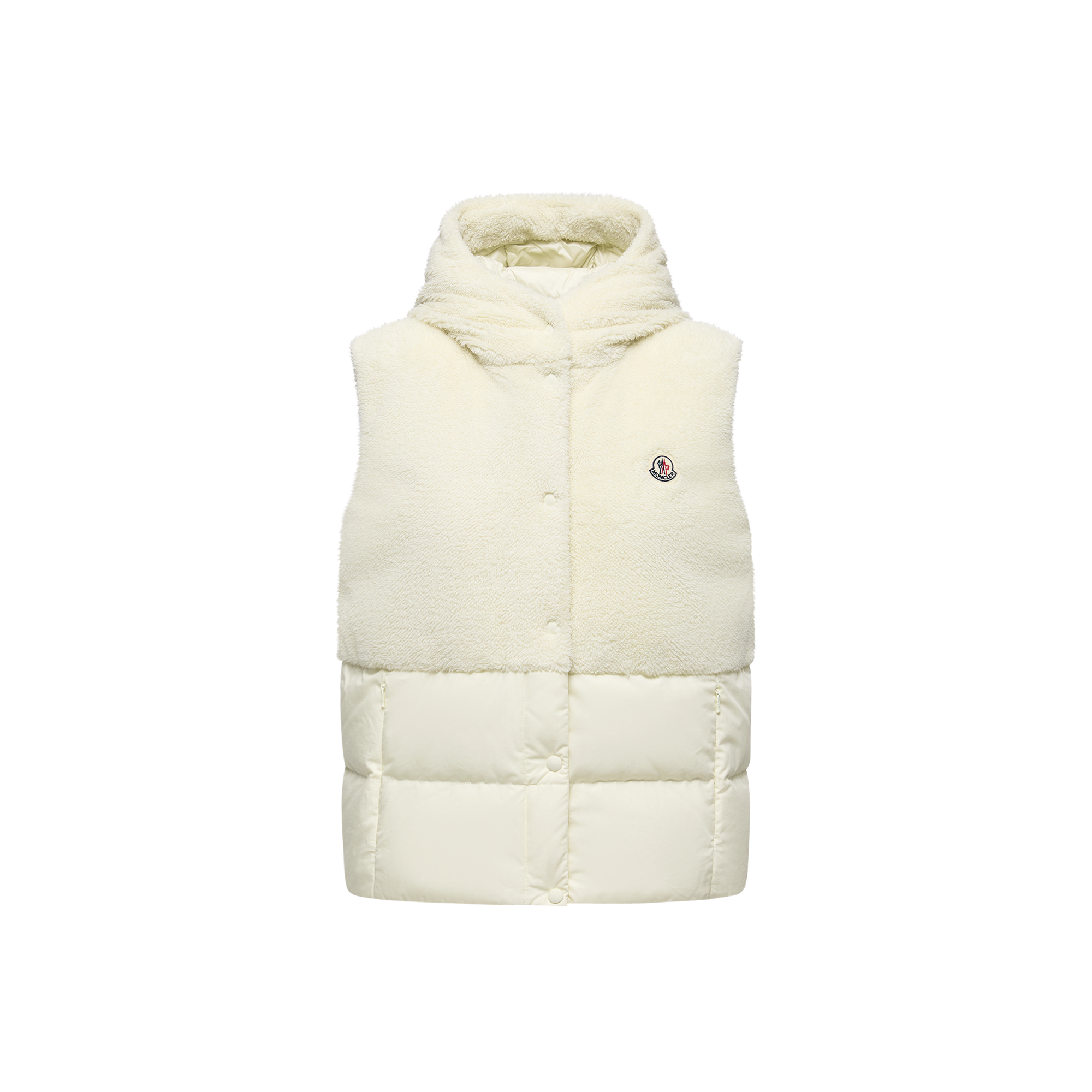 Moncler Teddy Capsule Floy Down Vest In White