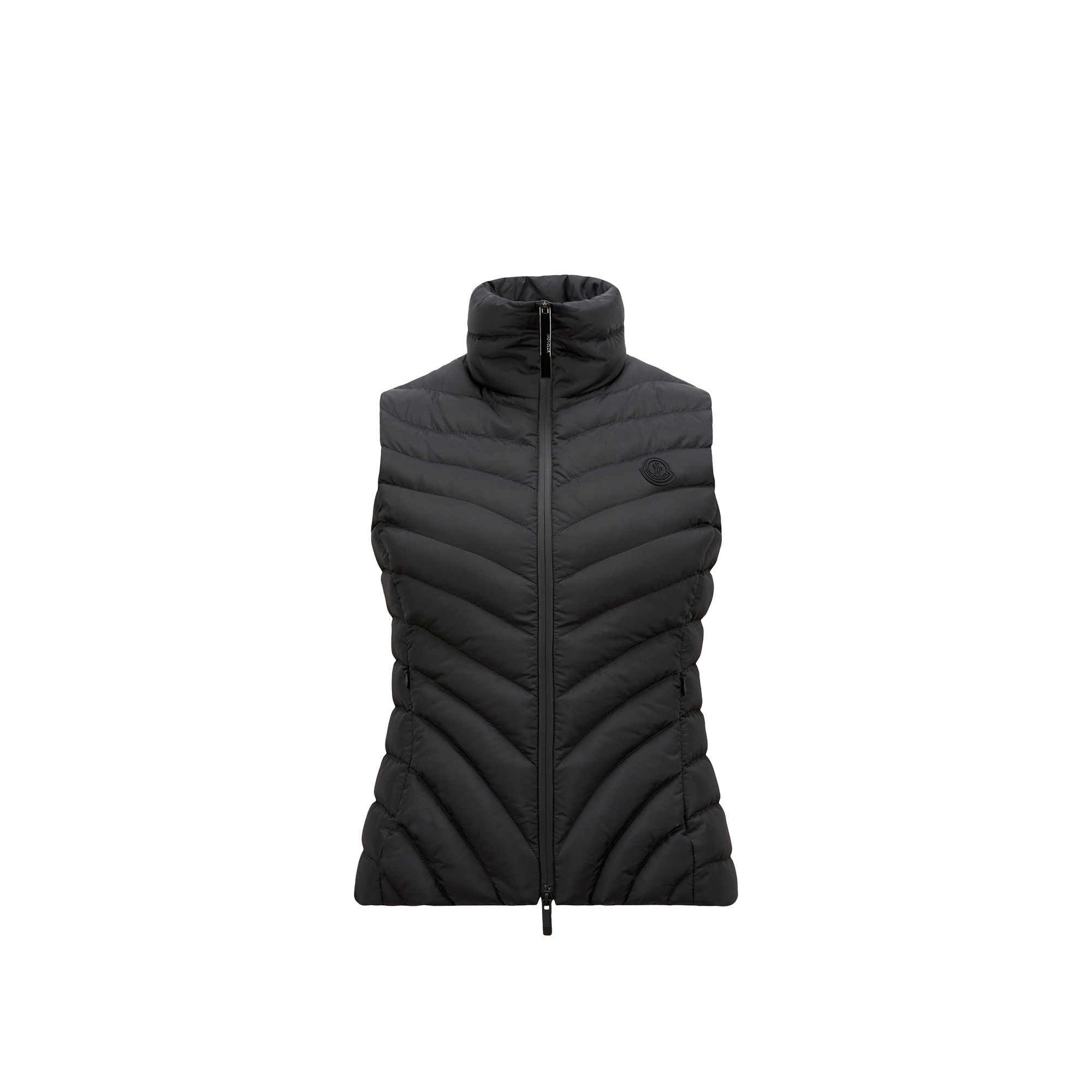 Moncler Doudoune Sans Manches À Matelassage Diagonal Granes In Black