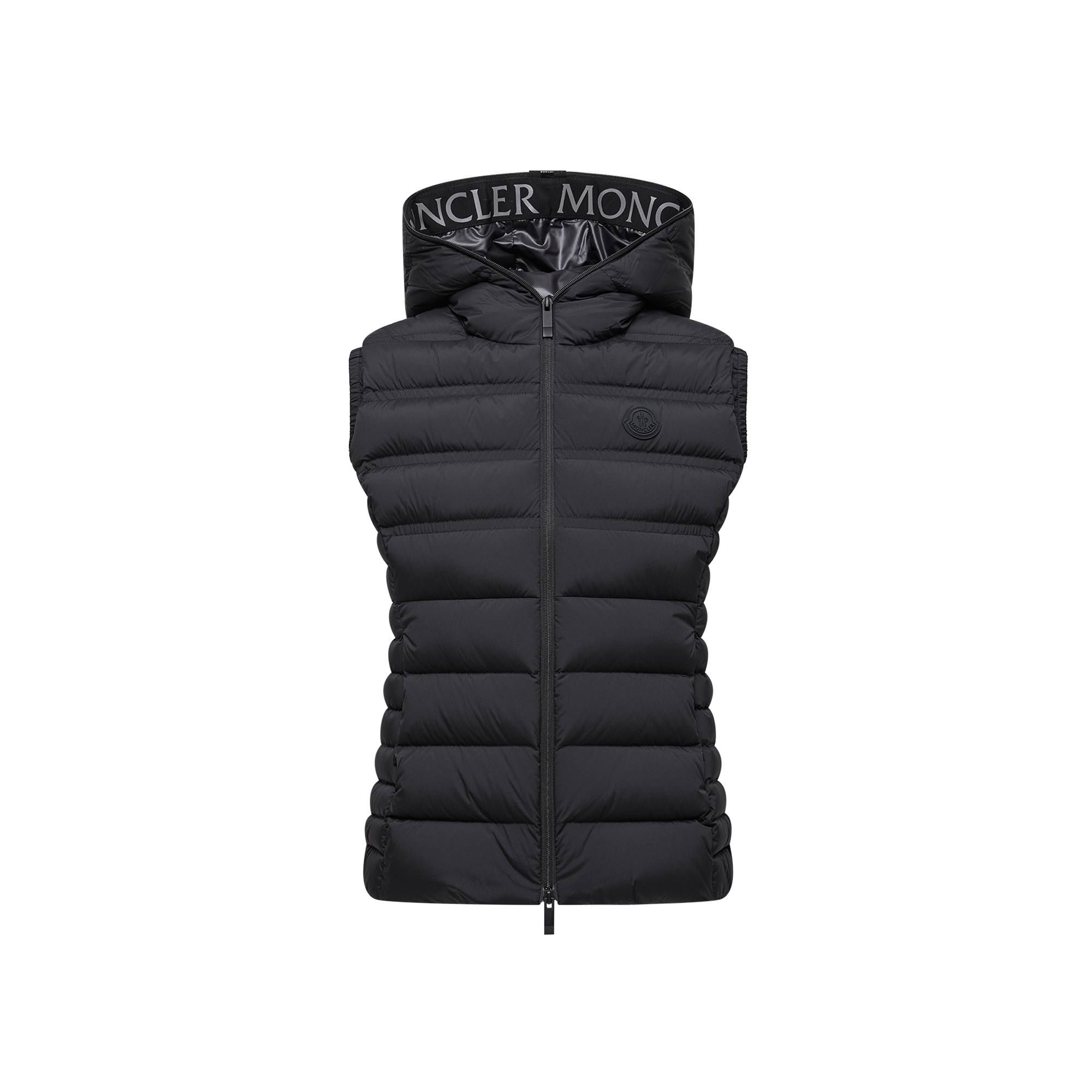 Moncler Doudoune Sans Manches À Capuche Aliterse In Black