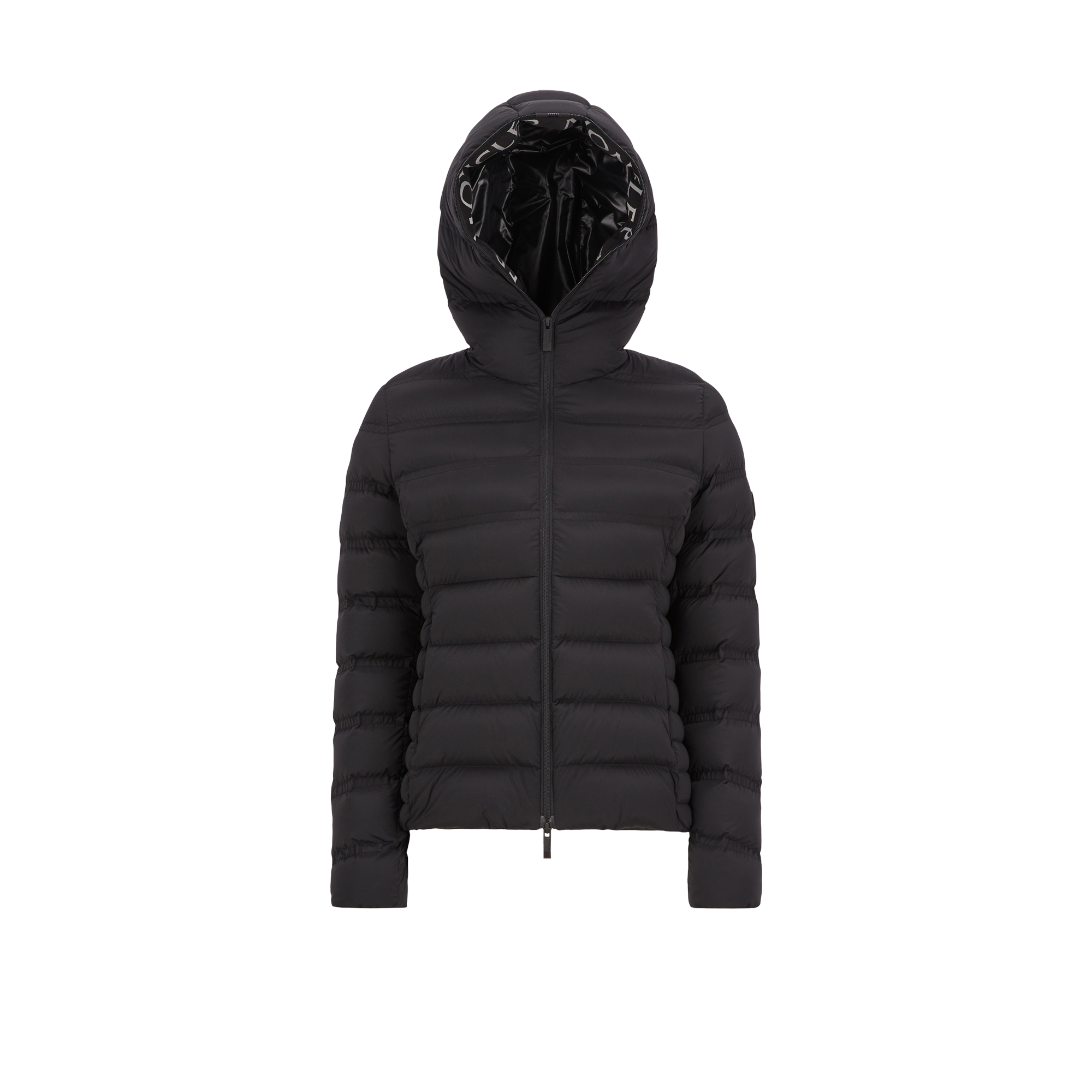 Moncler Women Alete Hooded Short Down Jacket In Noir