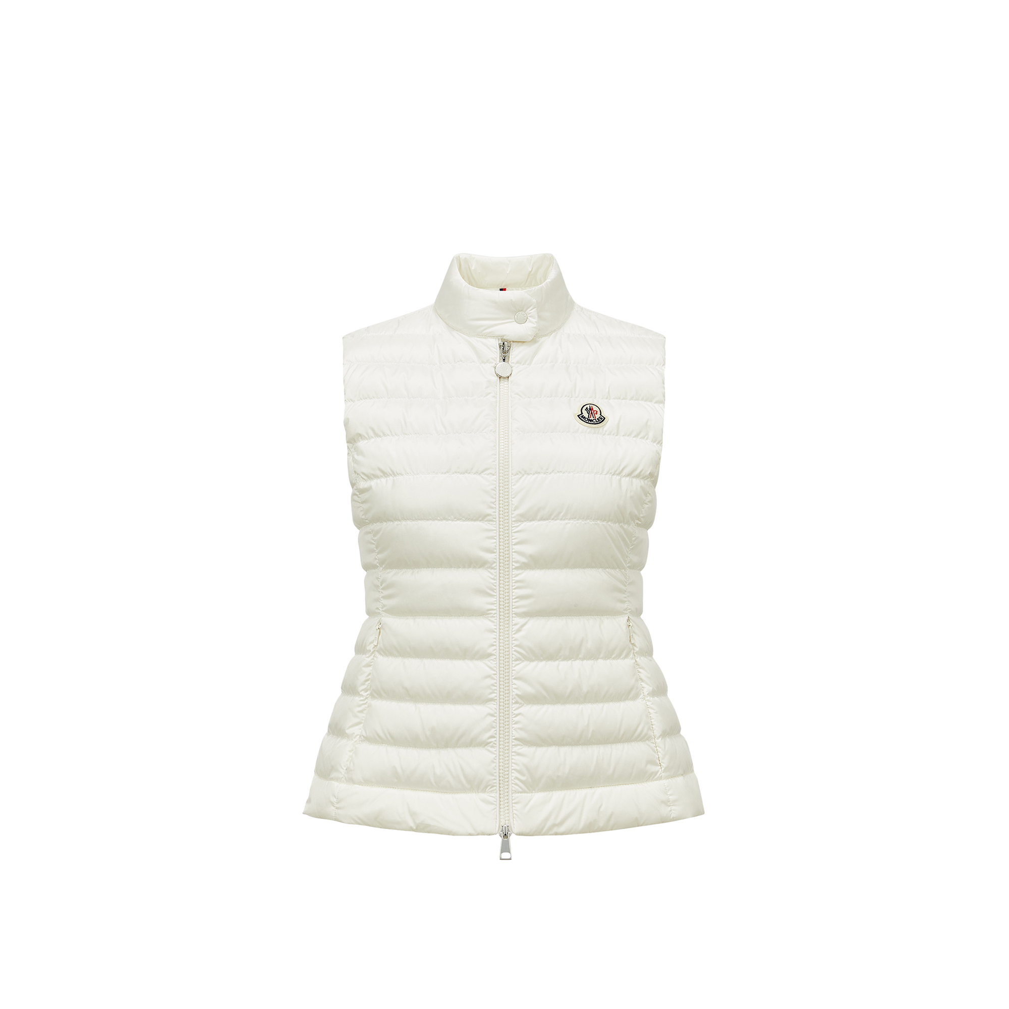 Moncler Igens Logo Patch Quilted Vest In White