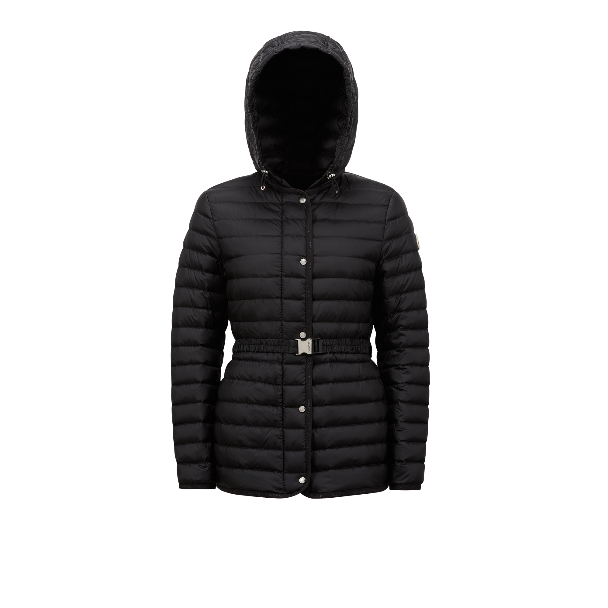 Moncler Oredon Hooded Mid-length Down Jacket Black