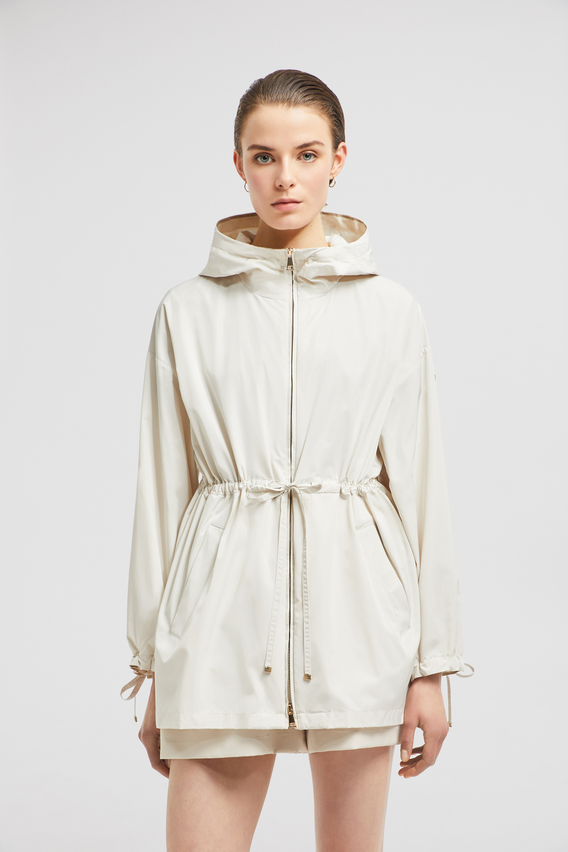 Moncler Saverne Hooded Parka ★関税込 Saverne parka in white - Moncler | Mytheresa
