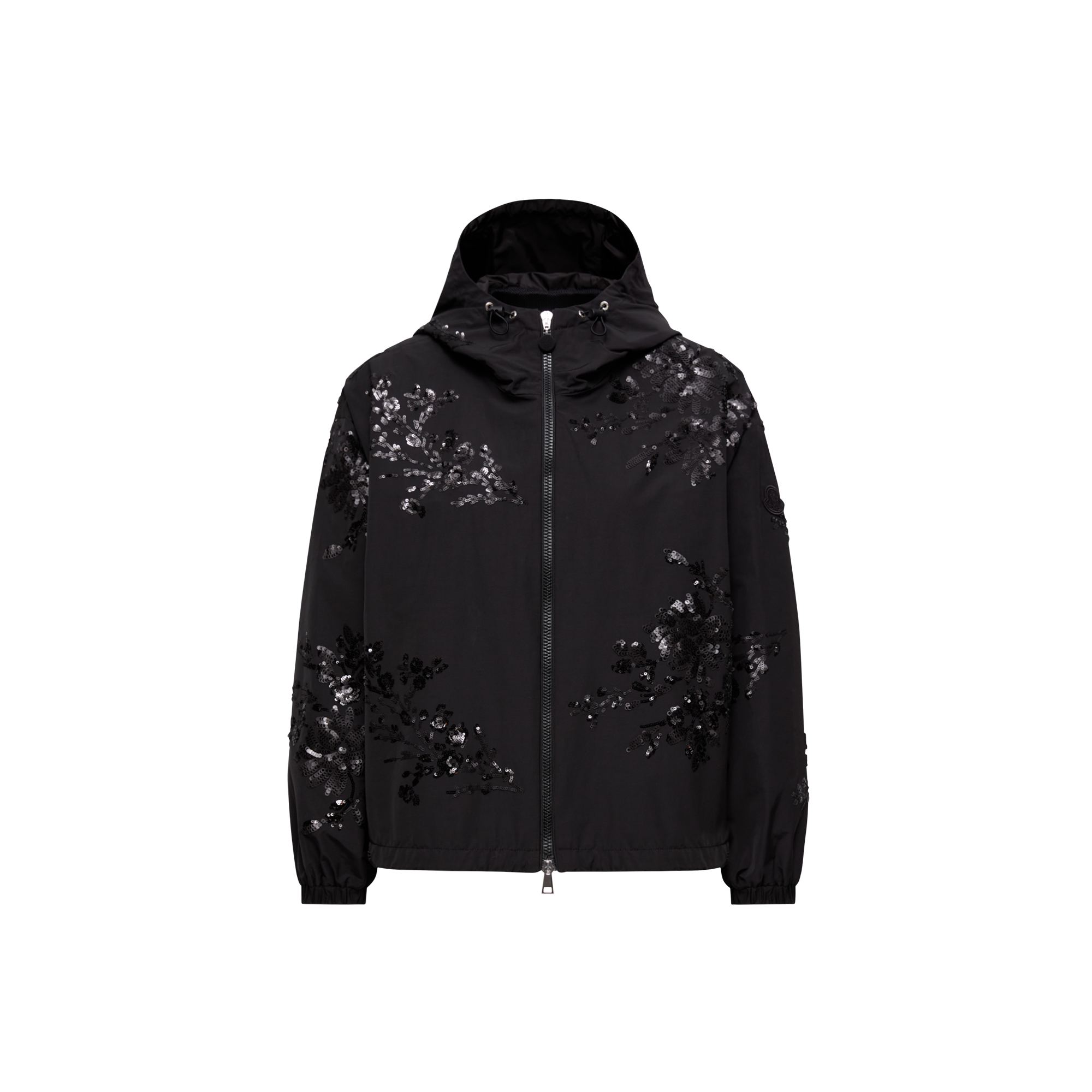 Moncler Veste À Capuche Brodée De Sequins Landal In ブラック