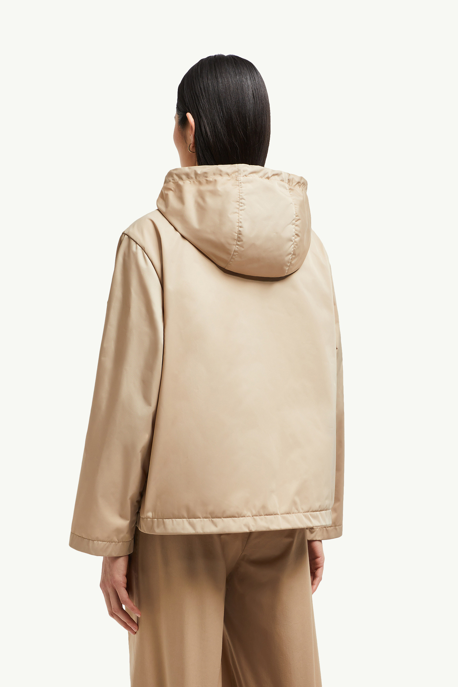 Beige Cassiopea Hooded Jacket - Windbreakers & Raincoats for