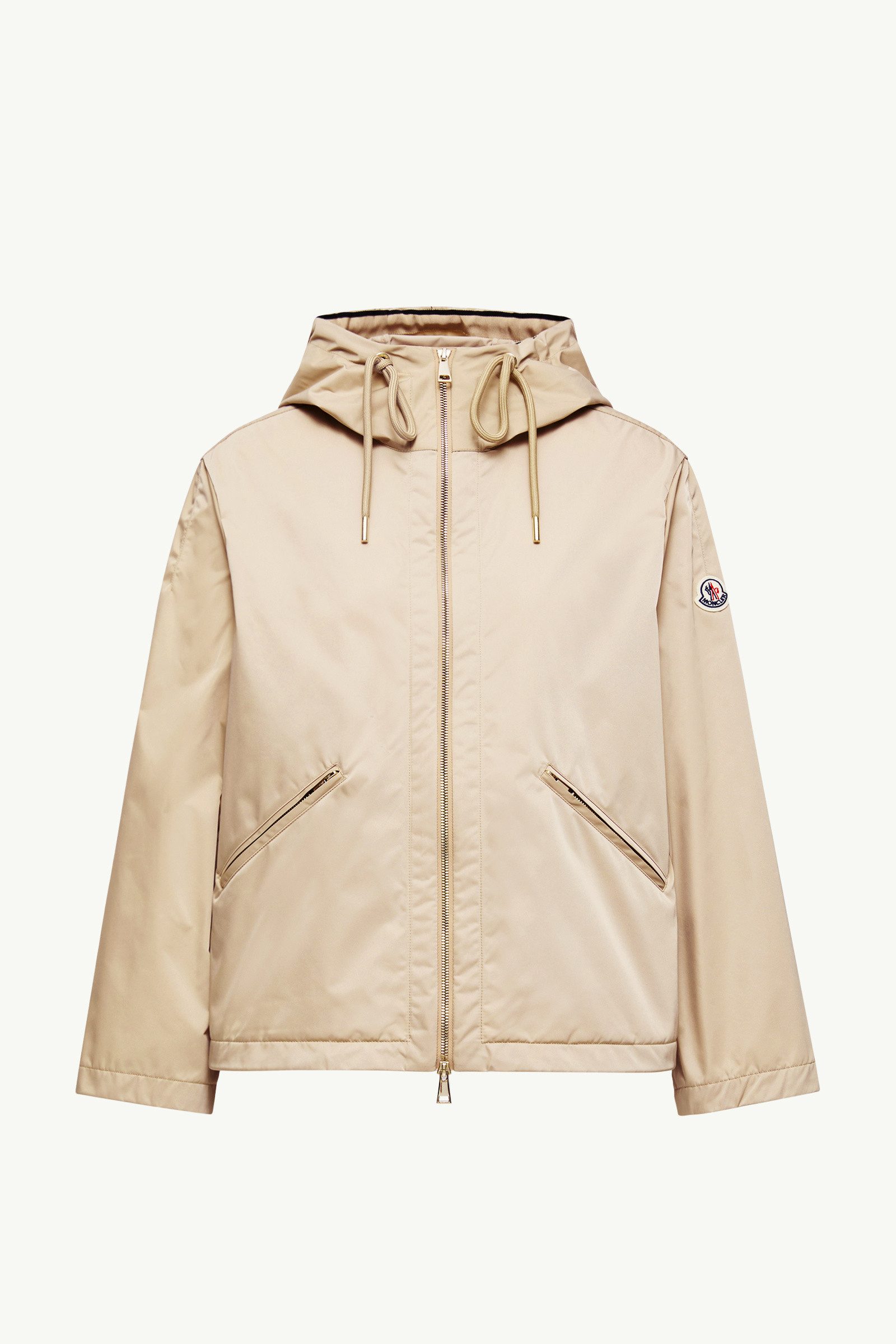 Beige Cassiopea Hooded Jacket - Windbreakers & Raincoats for