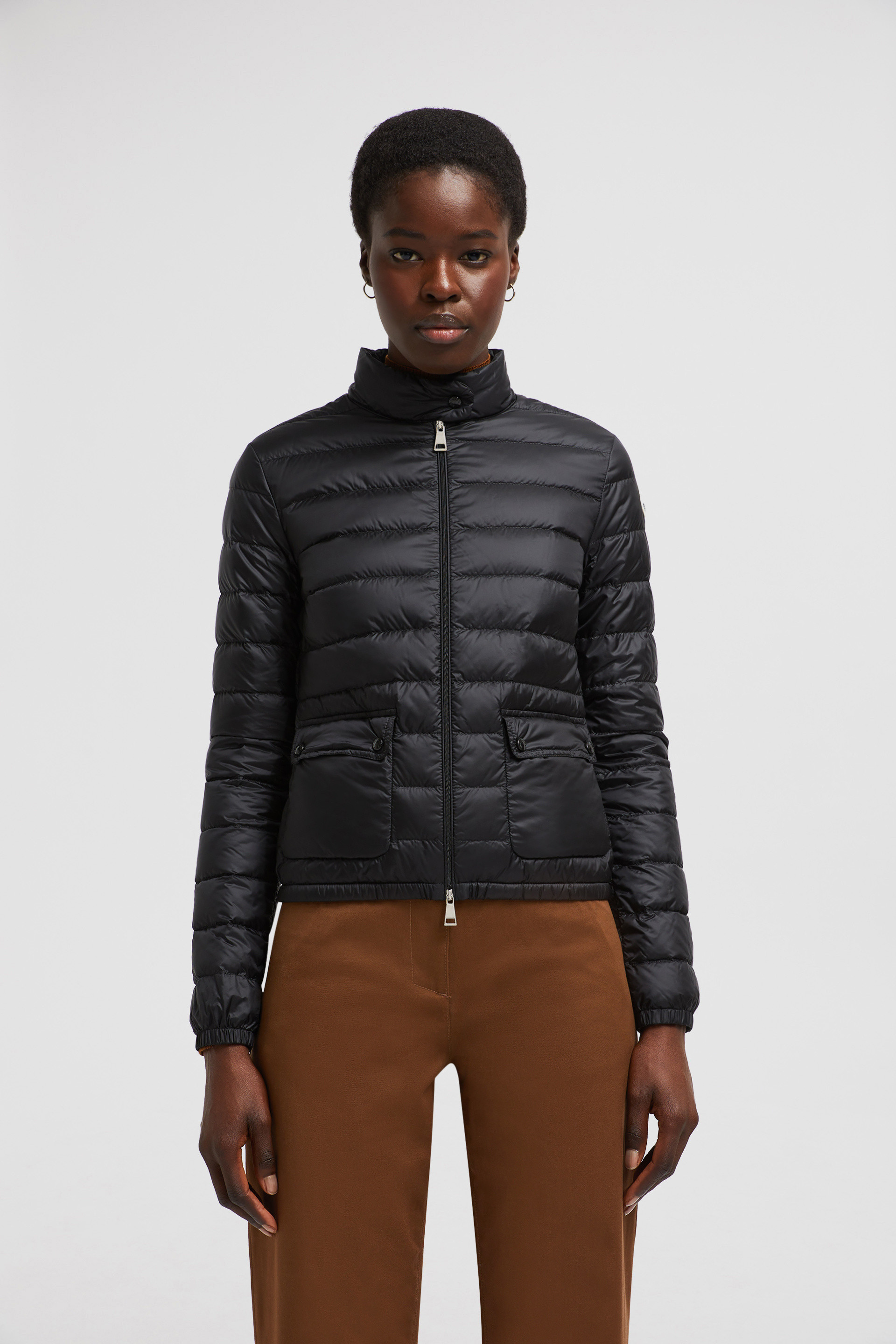 Black Lans Packable Short Down Jacket - Short Down Jackets for Women |  Moncler US