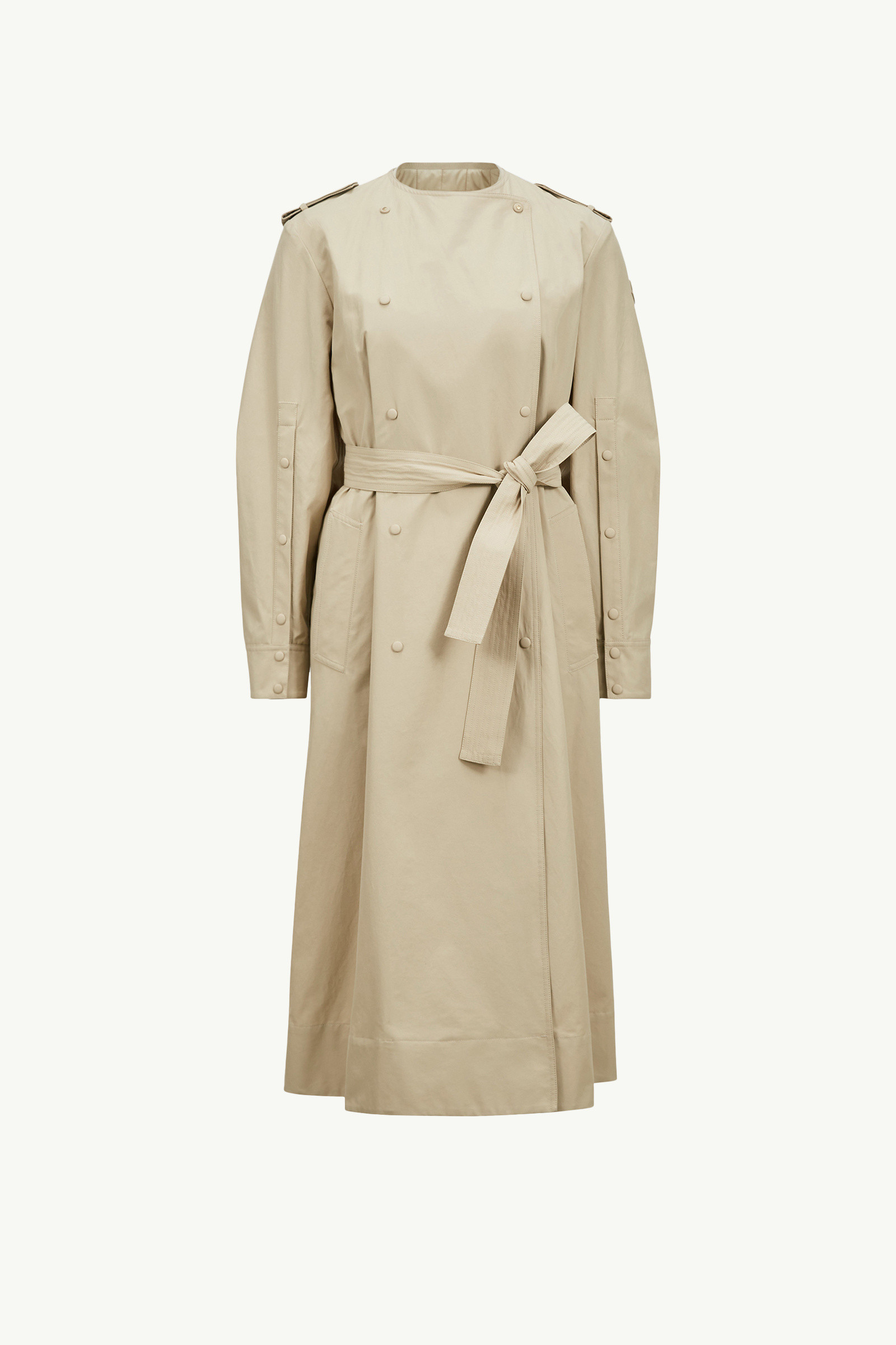 モンクレールMONCLERトレンチコート　紺色　1サイズ　美品 ネイビー（紺）系 MONCLER(モンクレール) トレンチコート