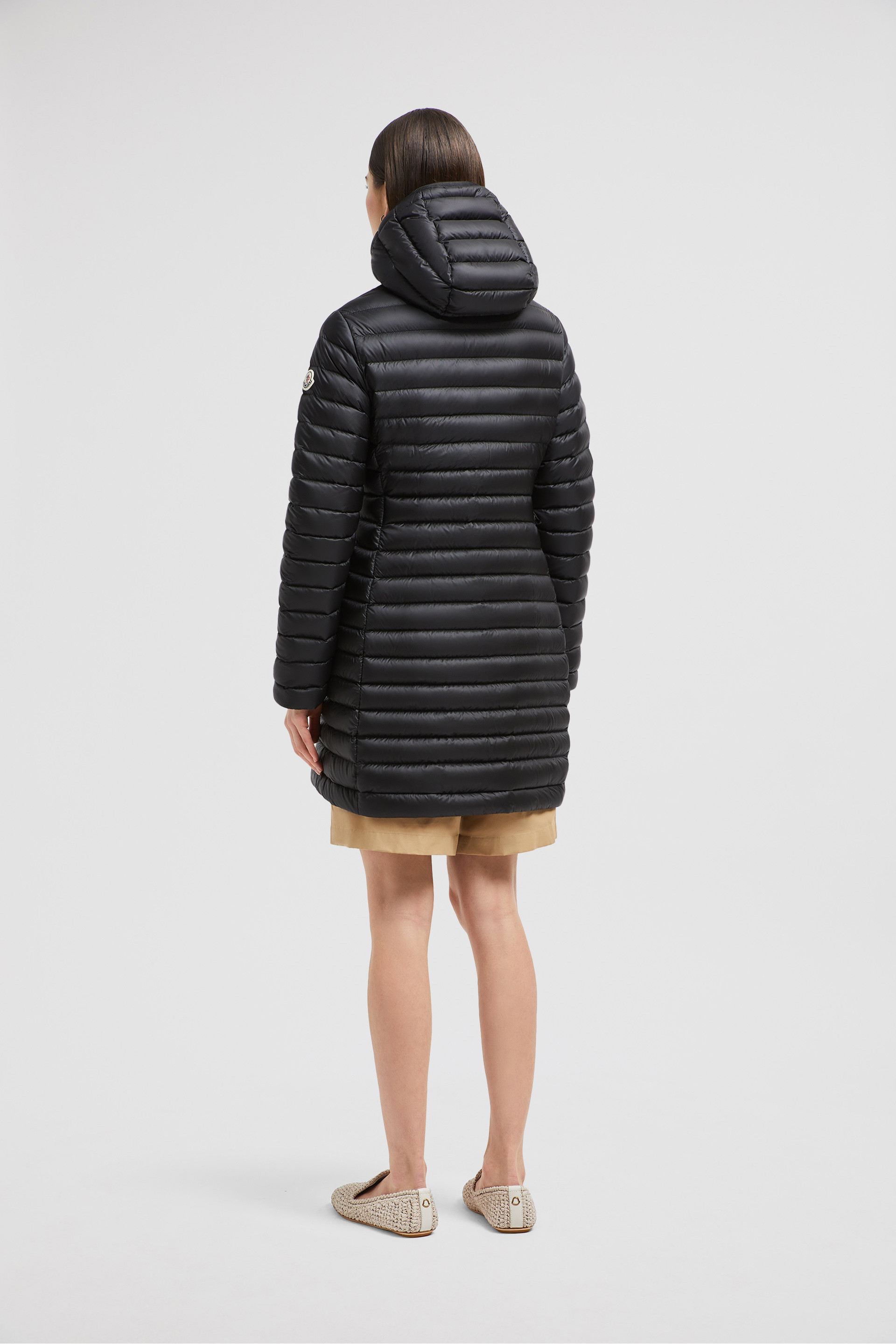 Black Igelong Hooded Long Down Jacket Long Jackets Parka for Women Moncler HK