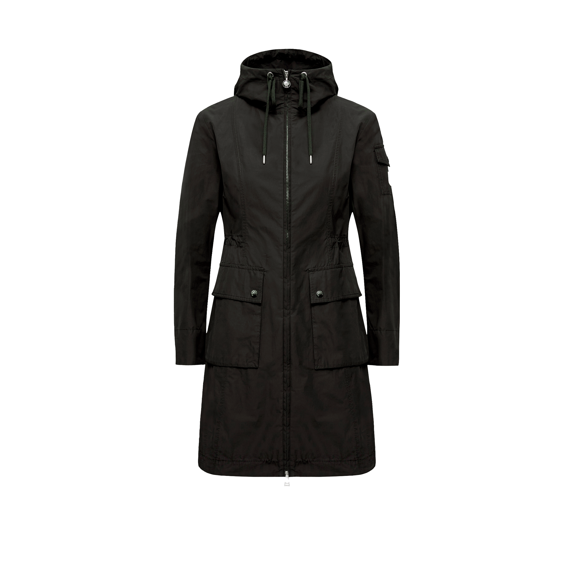 Shop Moncler Laerte Hooded Parka Black