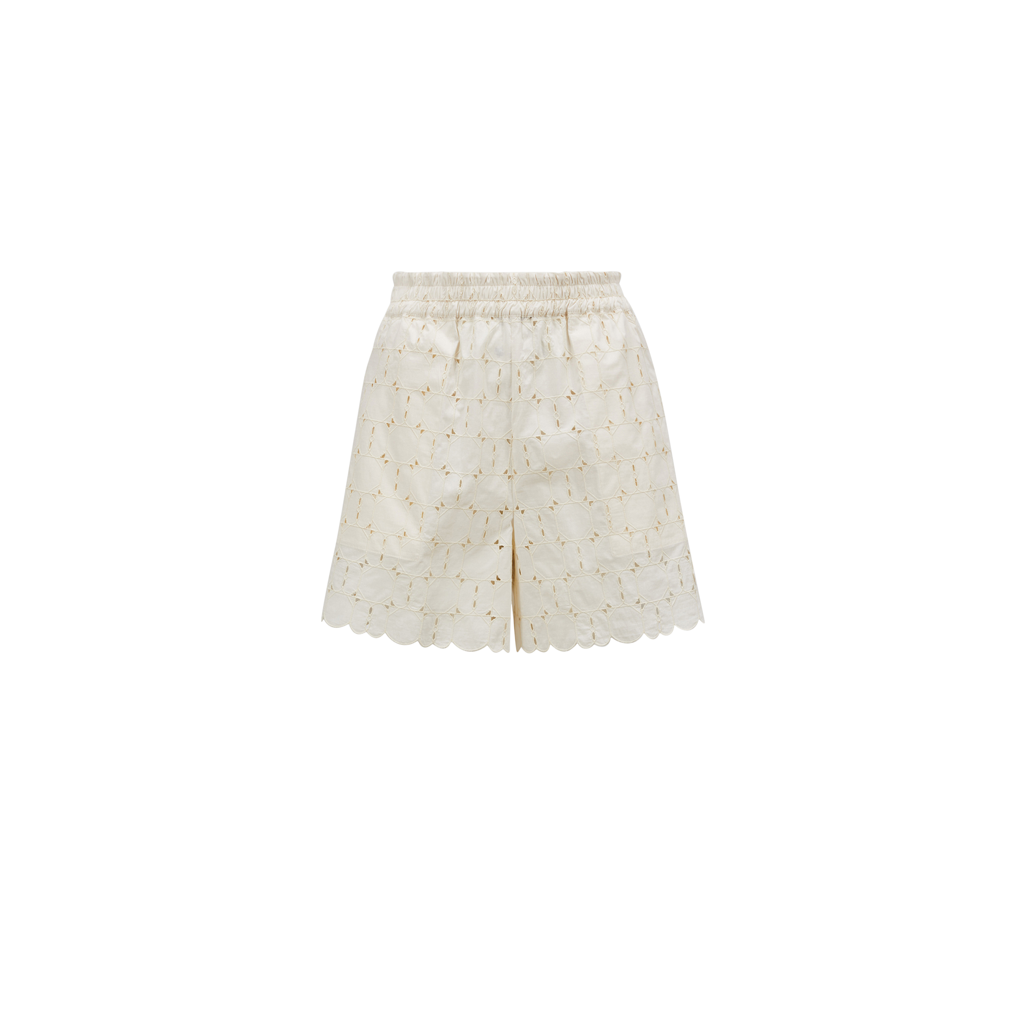 Moncler Broderie Anglaise Shorts In ホワイト