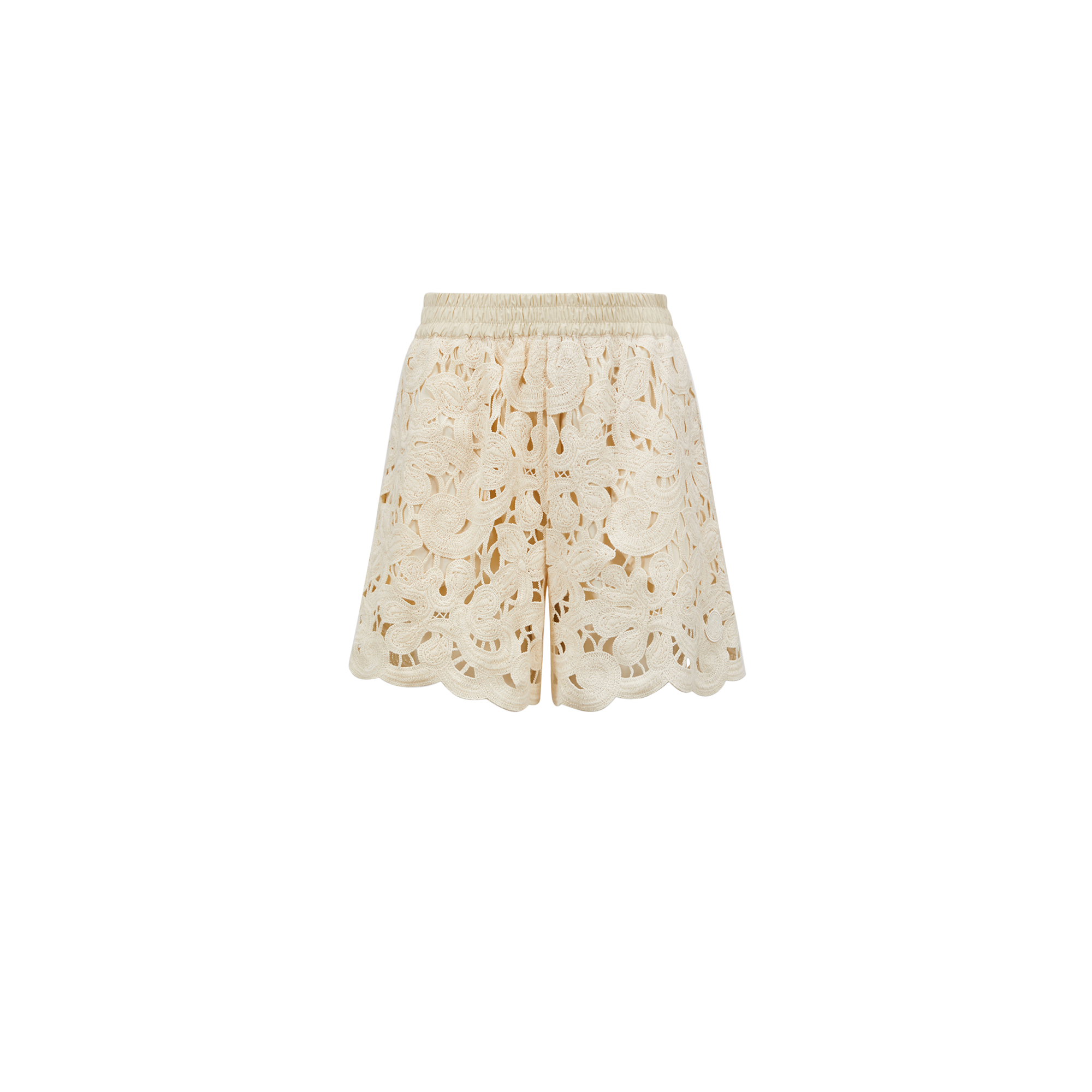 Moncler Short En Macramé À Motif Floral In ホワイト