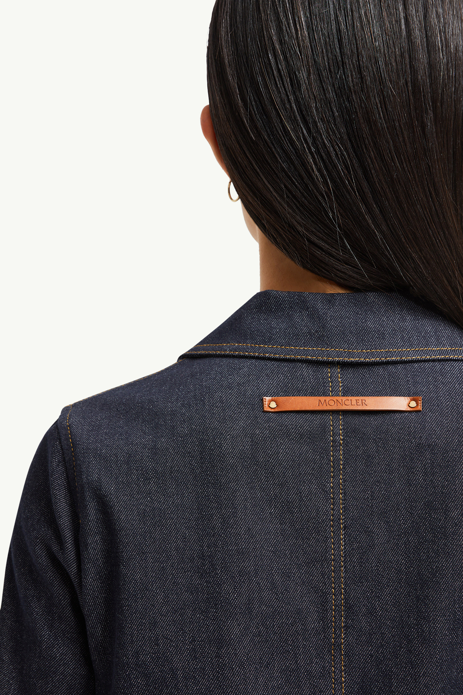 【MONCLER】Mini abito a polo in denim★ミニデニムポロドレス Moncler Denim Mini Dress | Blue | FARFETCH