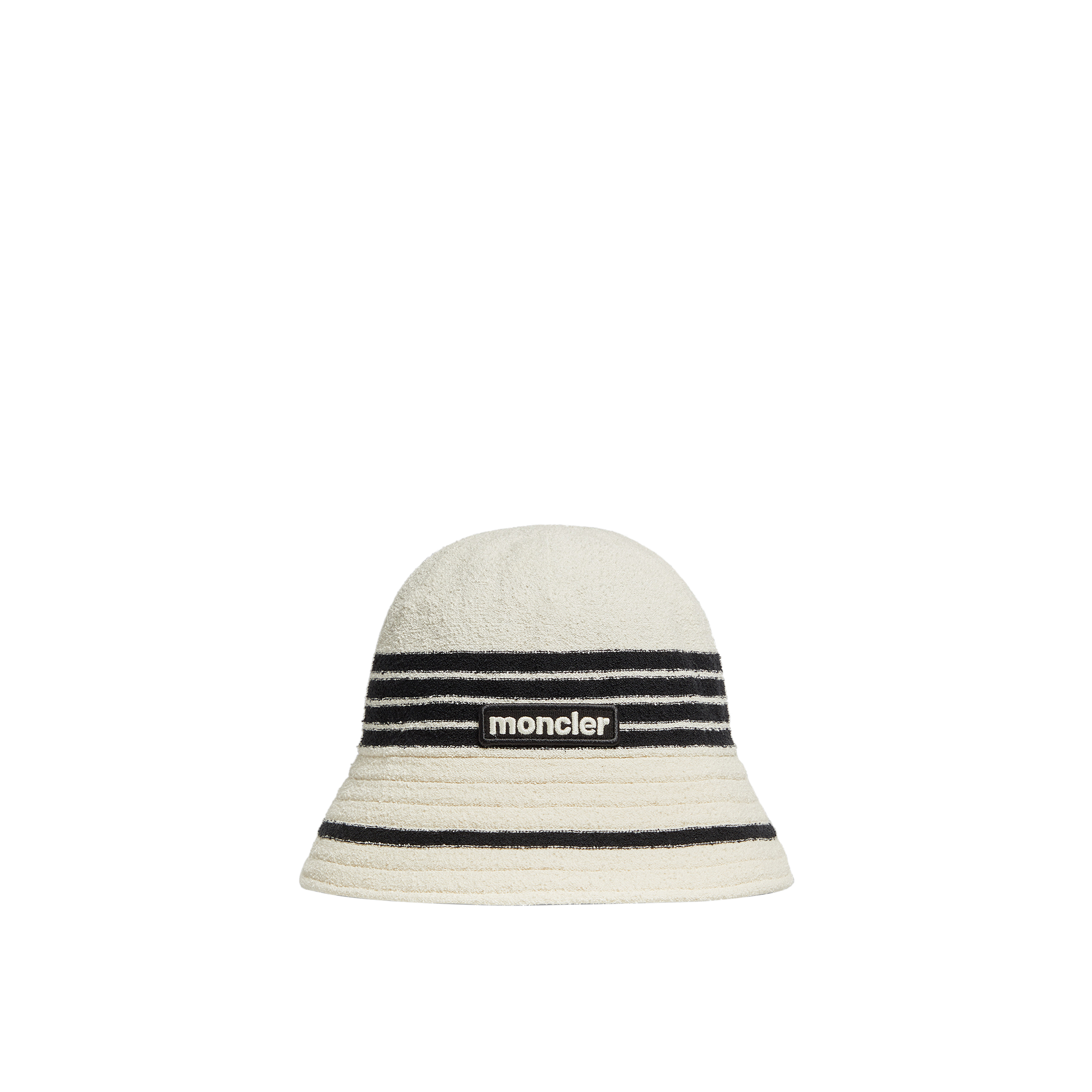 Moncler Bucket Cotton Blend Hat In White