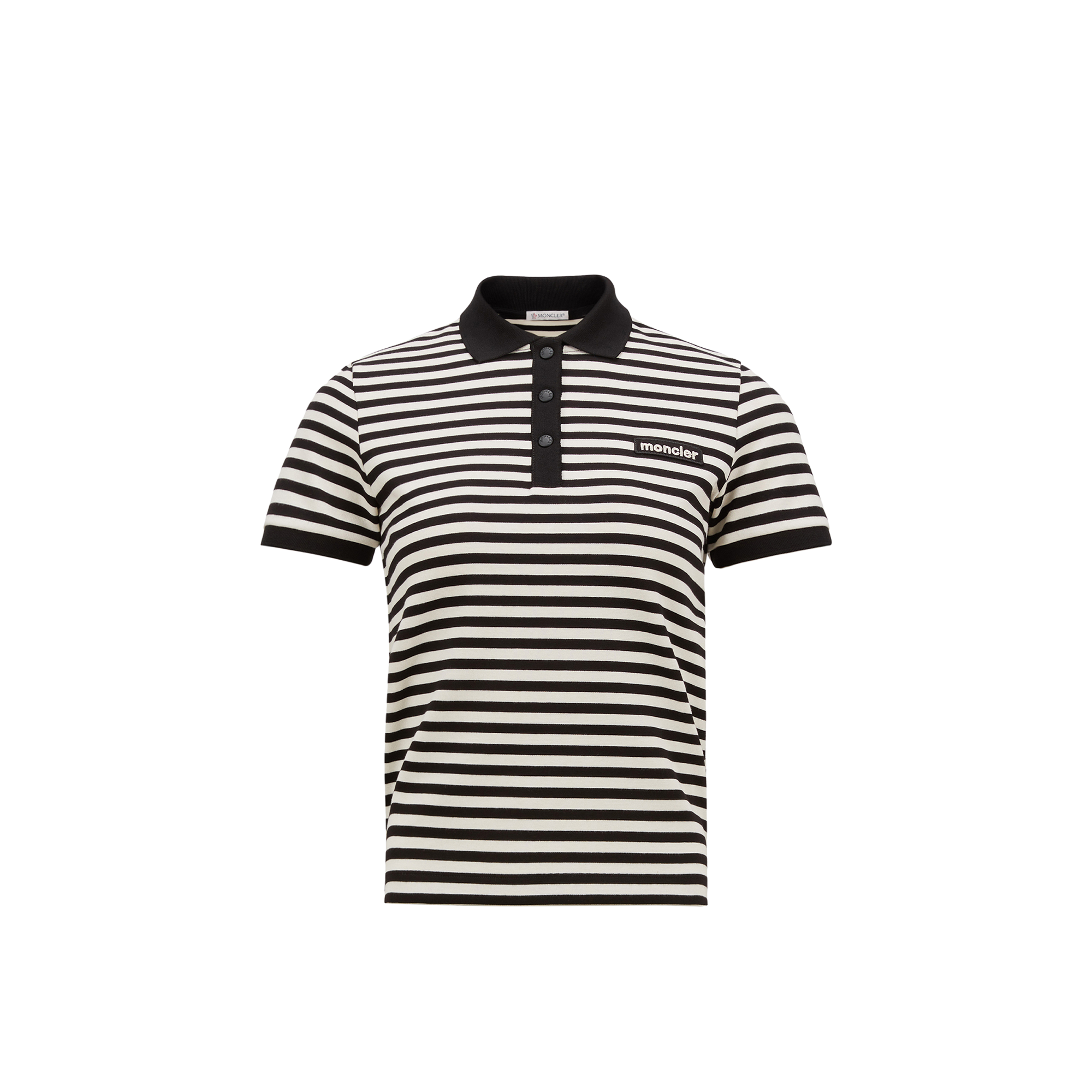 Moncler Striped Polo Shirt In マルチカラー
