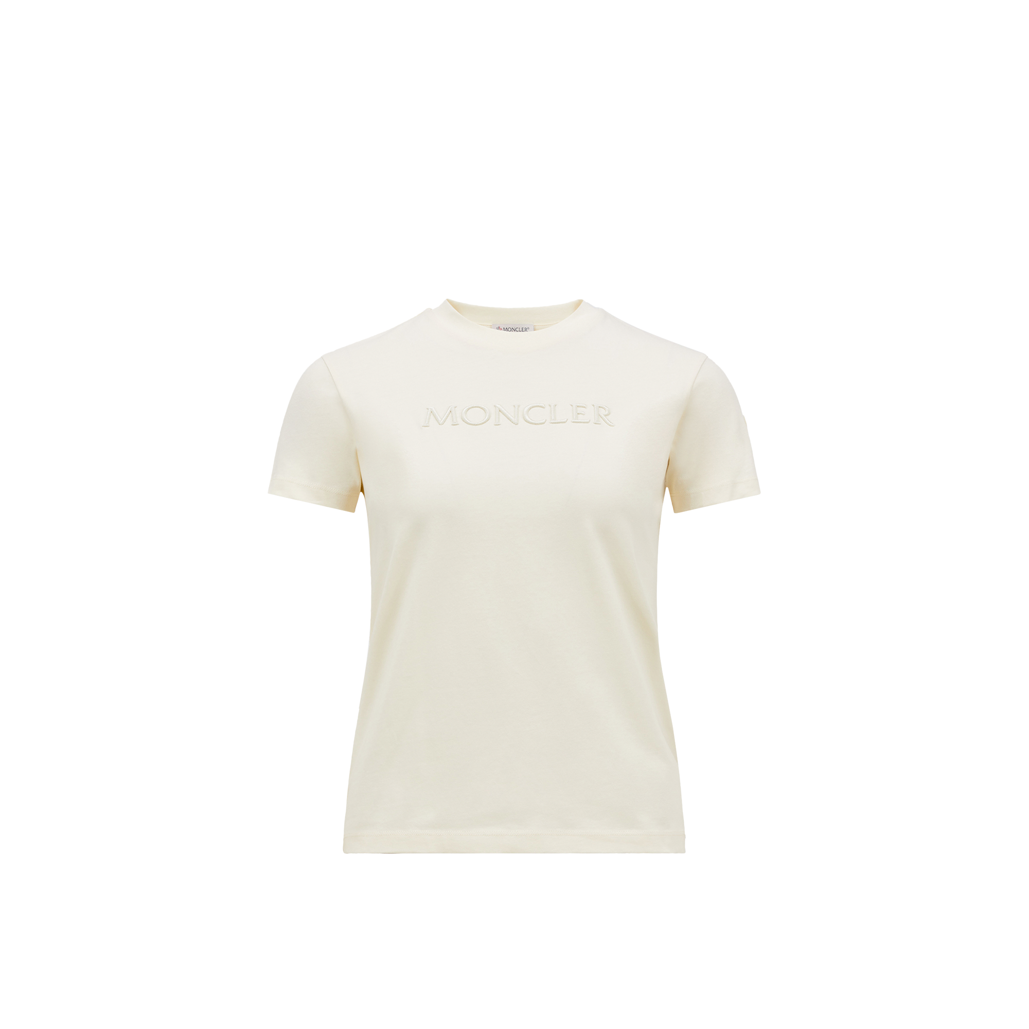 Moncler Cotton Logo T-shirt In White