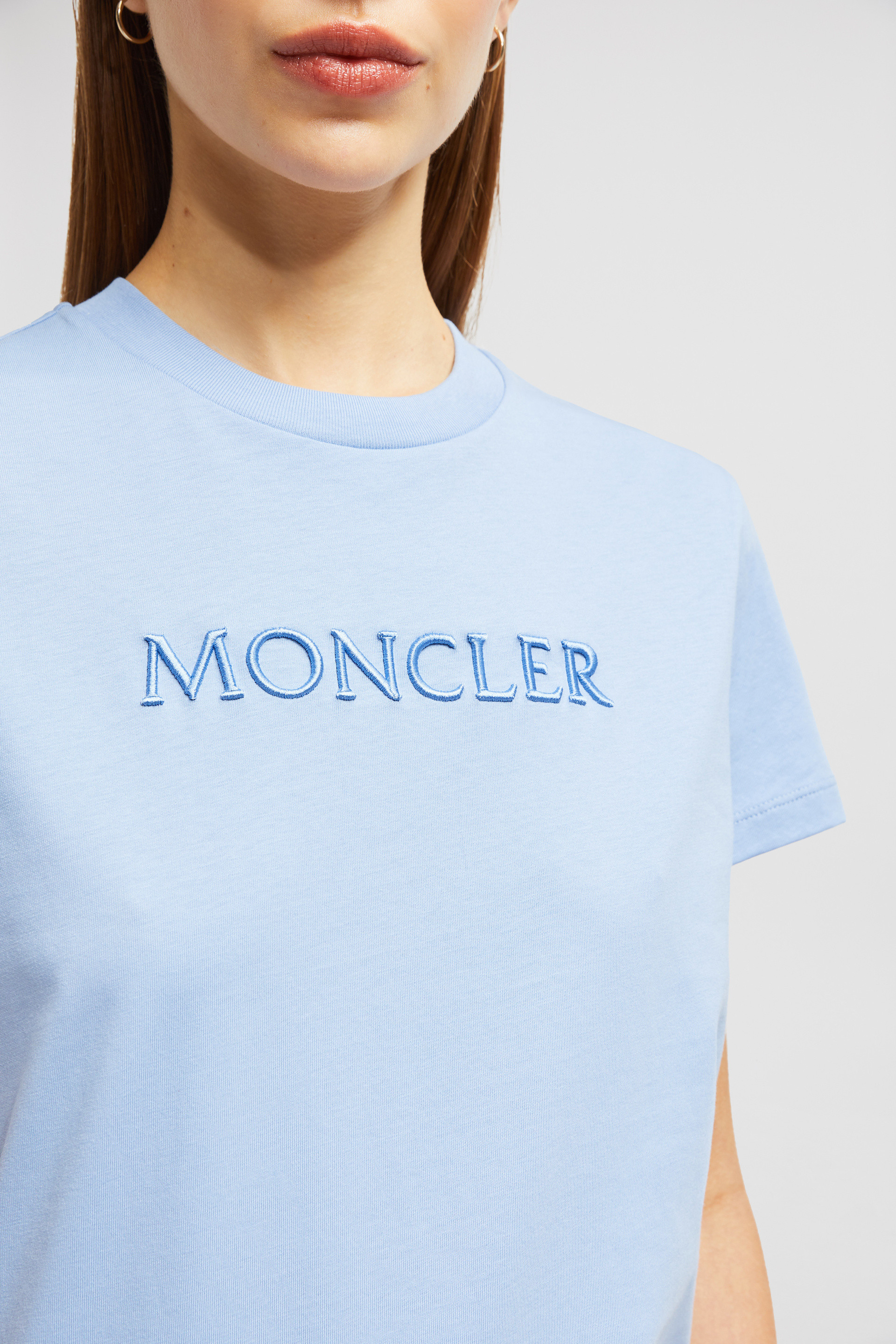 ライトブルー Tシャツ : トップ＆Tシャツ 向けの レディース
