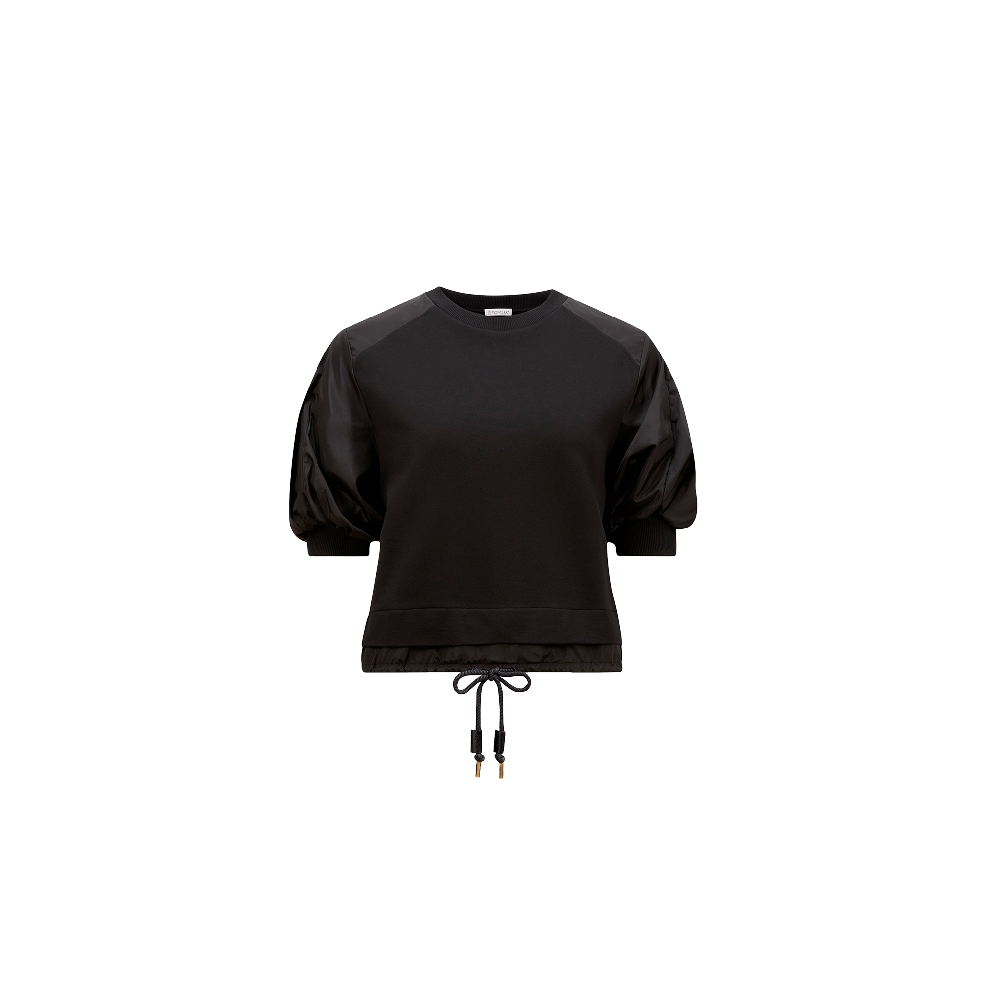 【送料&関税込】Moncler Cotton And Nylon T-shirt With Puffed Moncler Cotton And Nylon T-shirt With Puffed Sleeves
