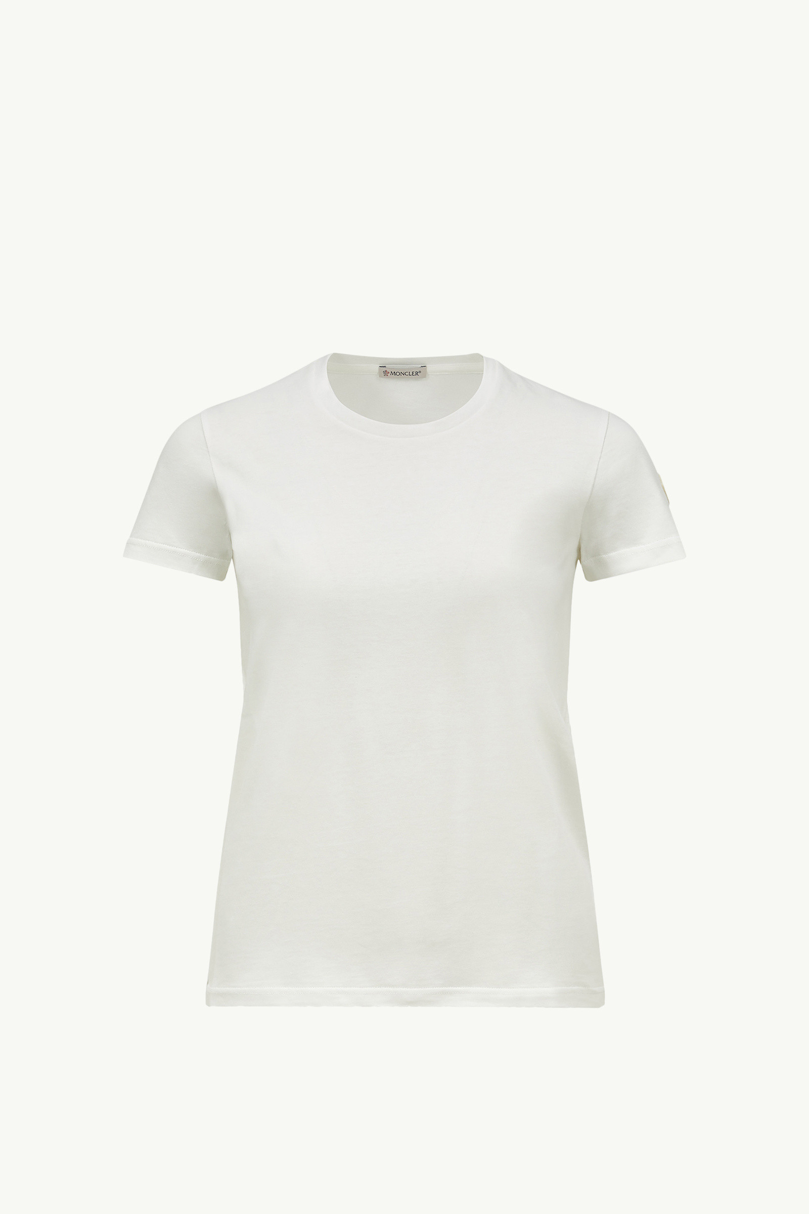 モンクレール　Tシャツ　ロゴ　レース　M オフ　ホワイト　白　レディース　シャツ オフホワイト Tシャツ : トップ＆Tシャツ 向けの レディース