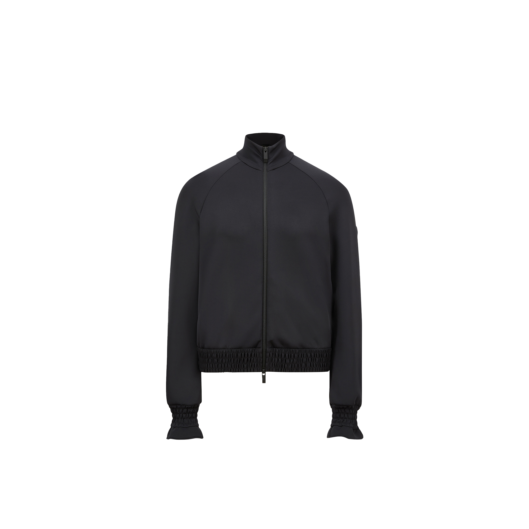 Moncler Black Stretch Polyester Sweatshirt In Black