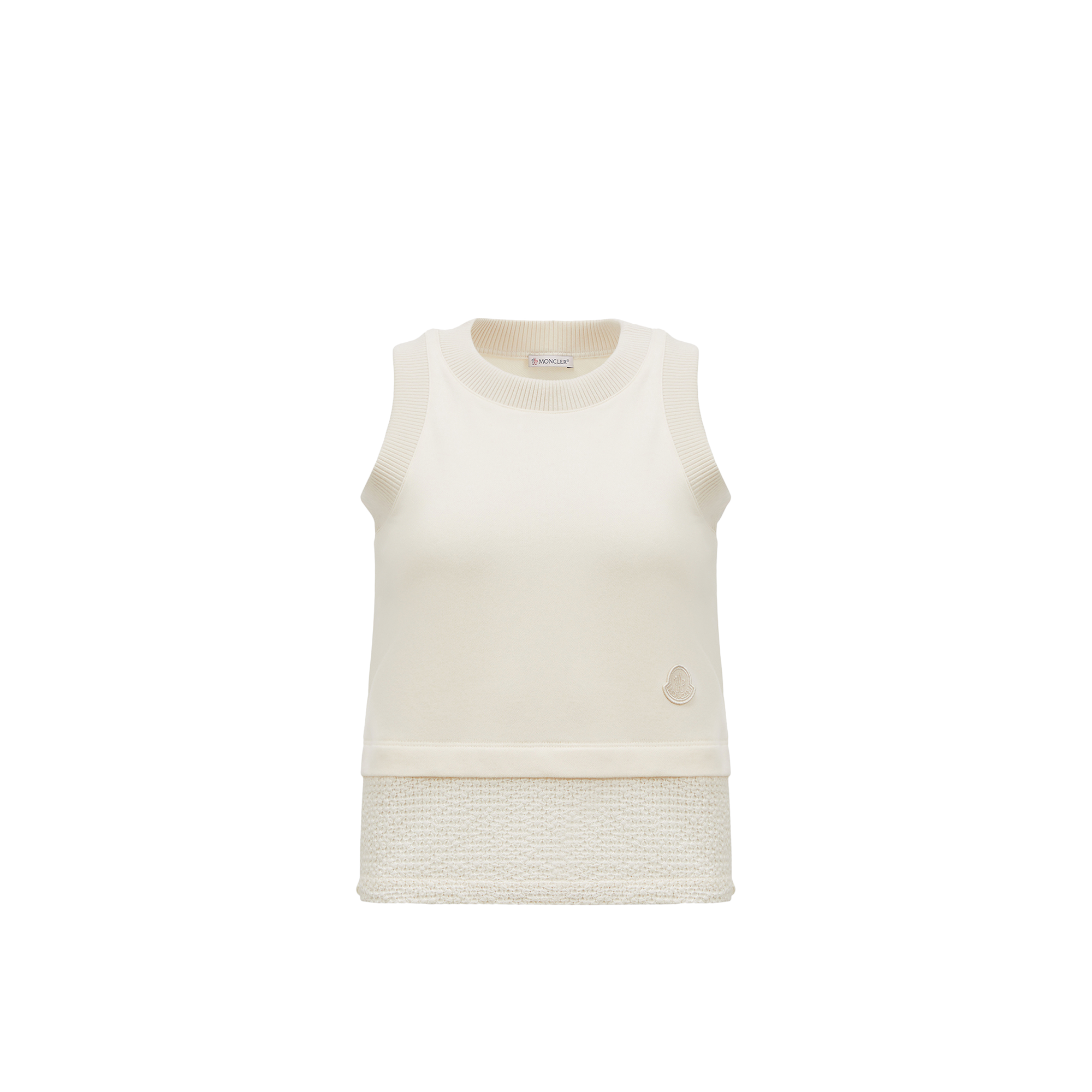 Moncler Débardeur Brodé In Blanc