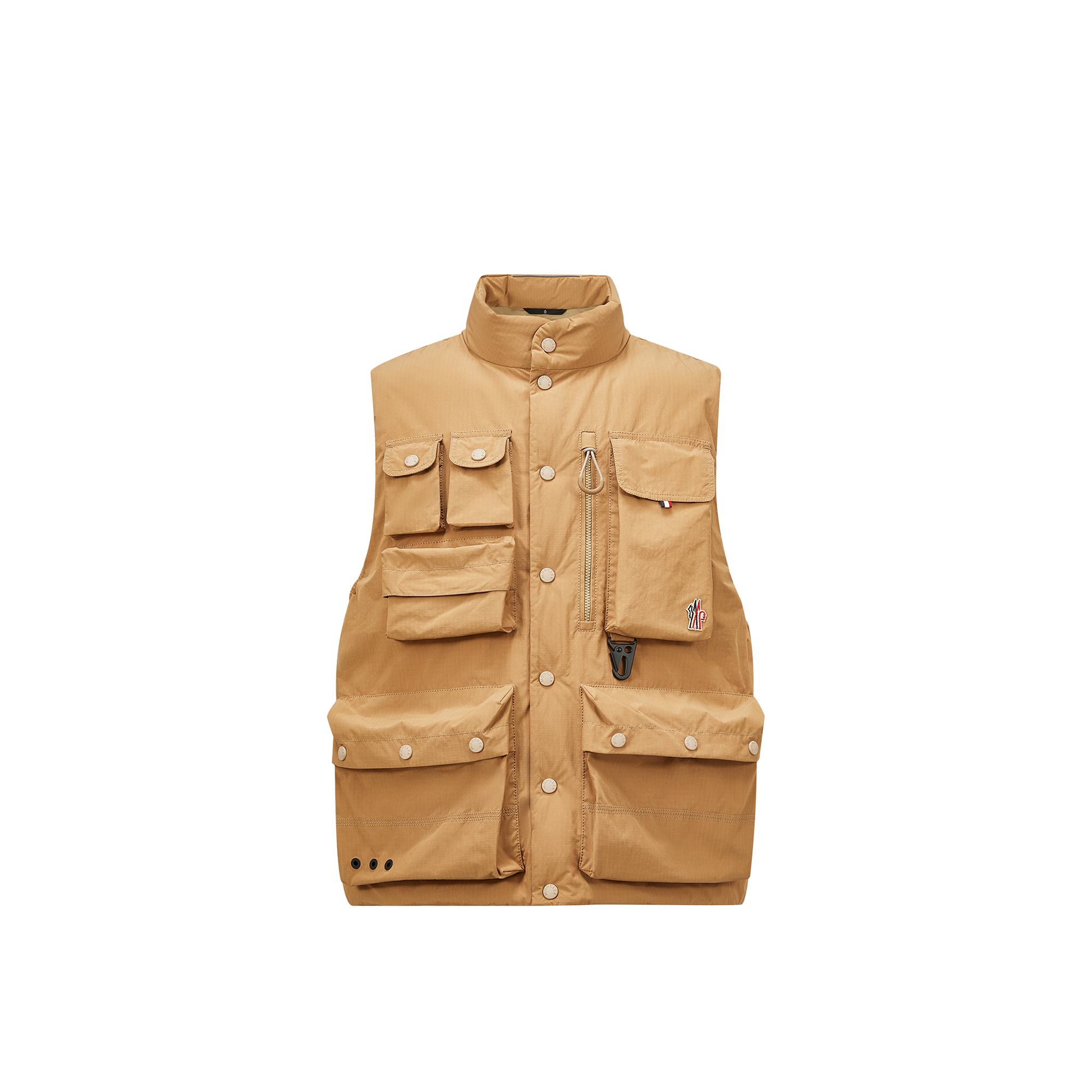 Moncler Doudoune Utilitaire Sans Manches Tongass In Brown