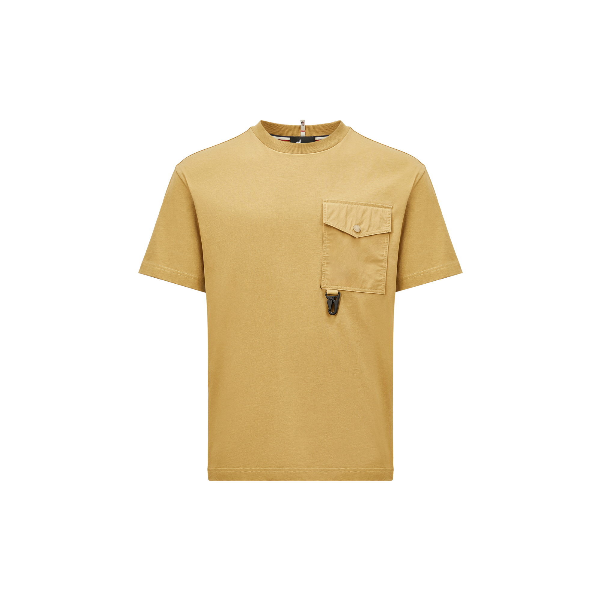 Moncler Cotton T-shirt With Pocket Yellow