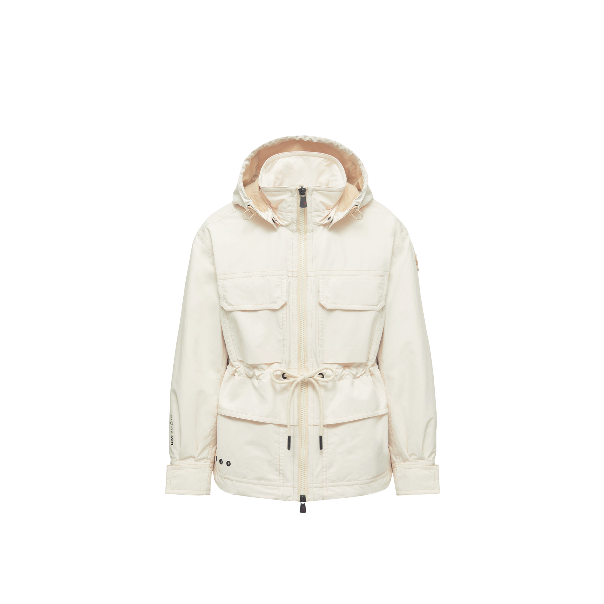 Moncler Nimba Hooded Field Down Jacket White In White