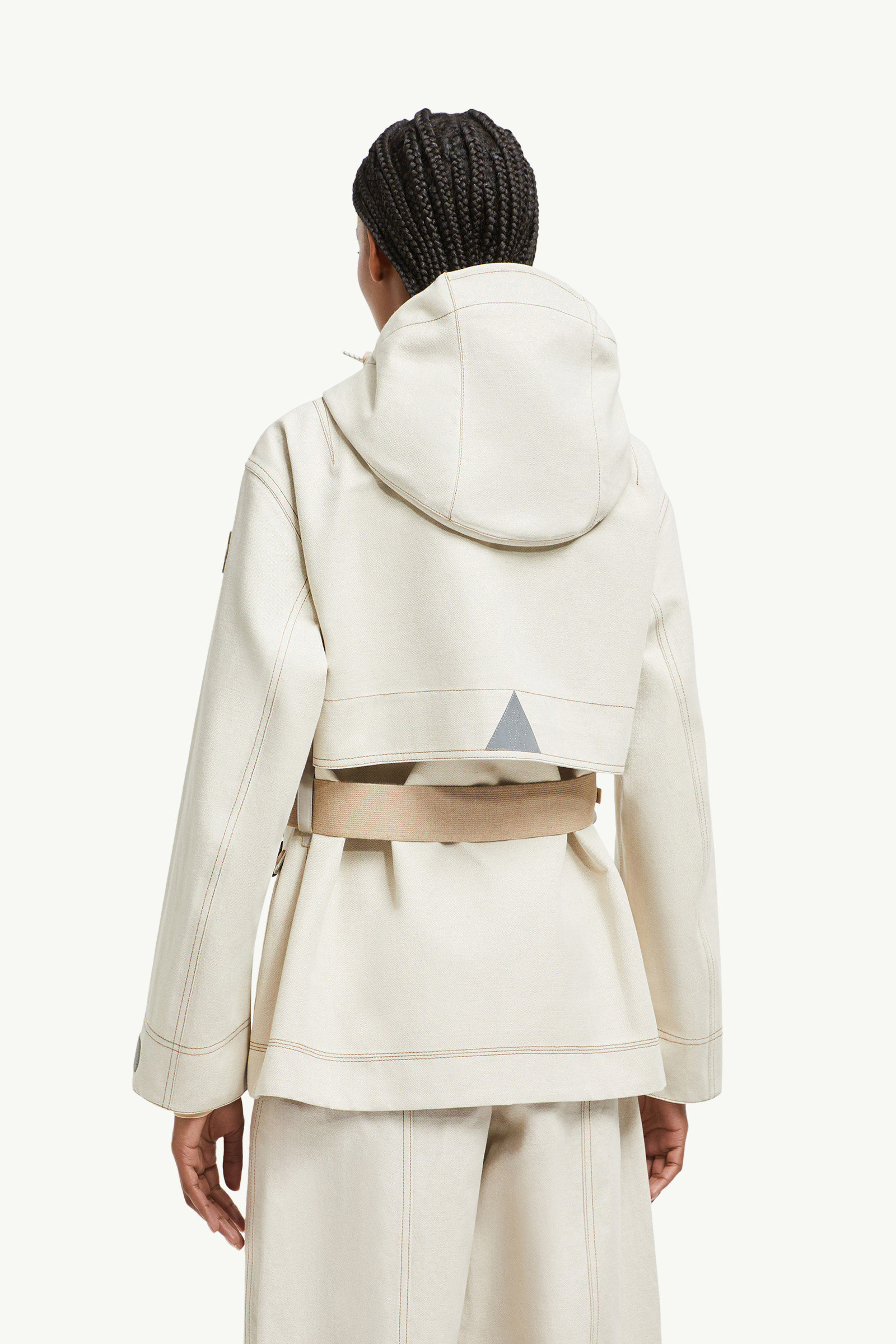 アウターその他 MONCLER Tarkine field jacket Light Beige Tarkine Hooded Cotton & Linen Field Jacket