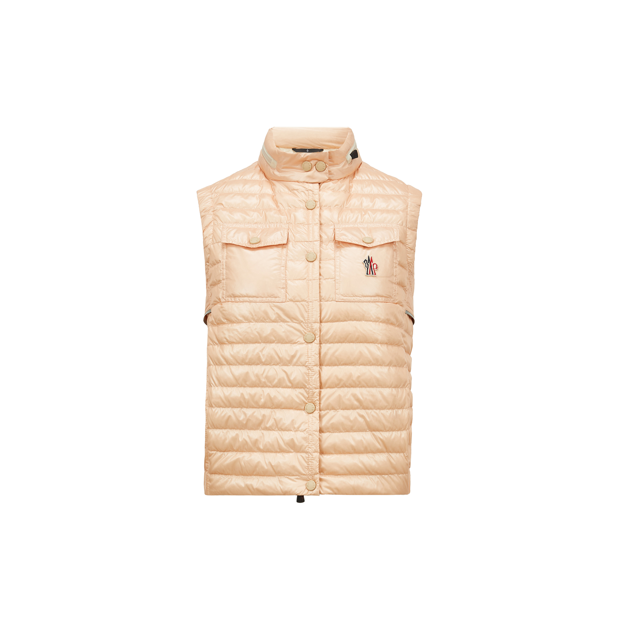 Moncler Gumiane Hooded Down Gilet, Women, Pink, Size: 2
