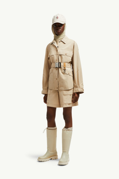 【関税&送料込】Moncler Grenoble Field Jacket Kaeng Beige Kaeng Belted Field Jacket - Lightweight Down Jackets