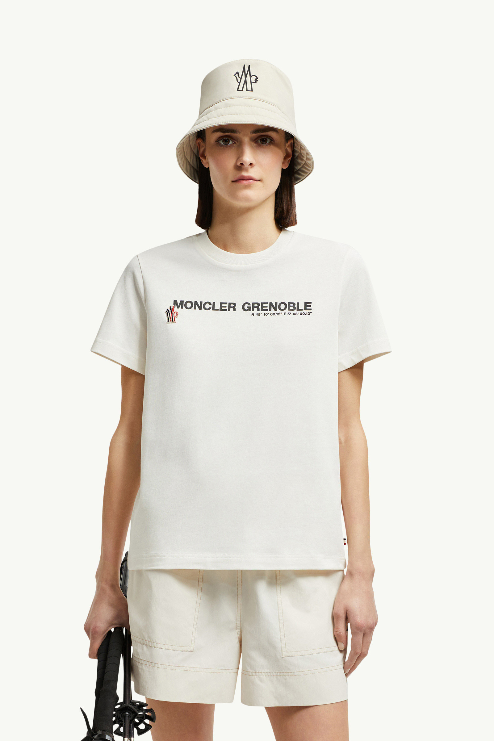 Tシャツ・カットソー MONCLER GRENOBLE Woman T-Shirt White K10988C0000983927 034 モンクレール MONCLER Tシャツ カットソー GRENOBLE