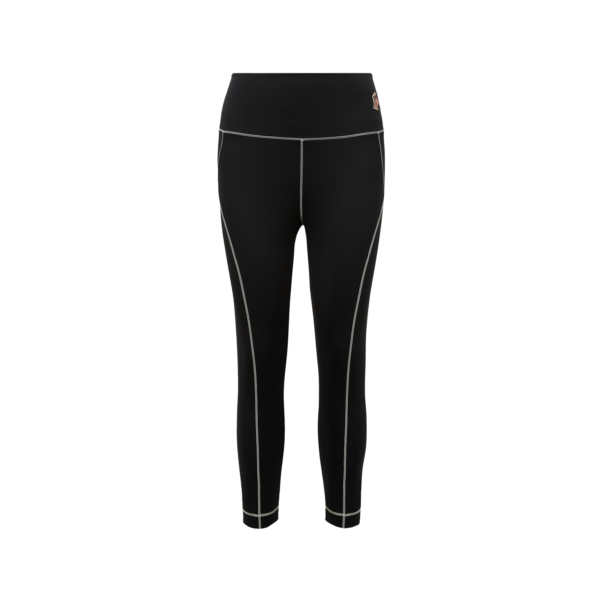 Shop Moncler Legging À Logo In Black