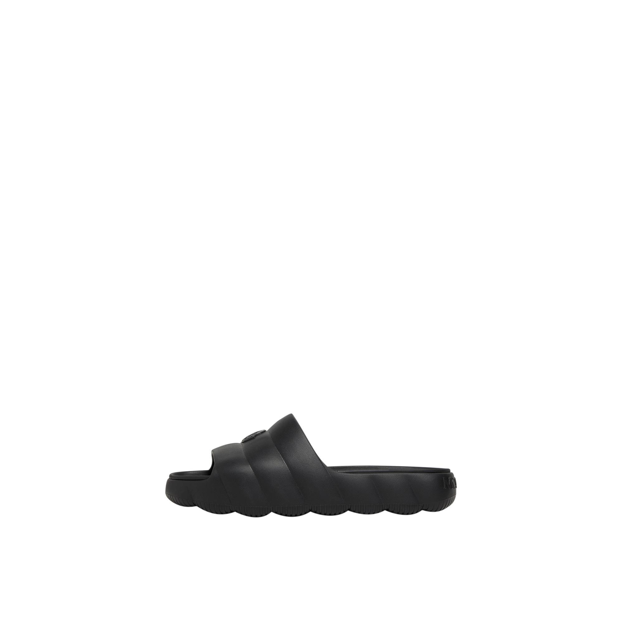 Moncler Lilo Quilted Eva Slides Black In Black