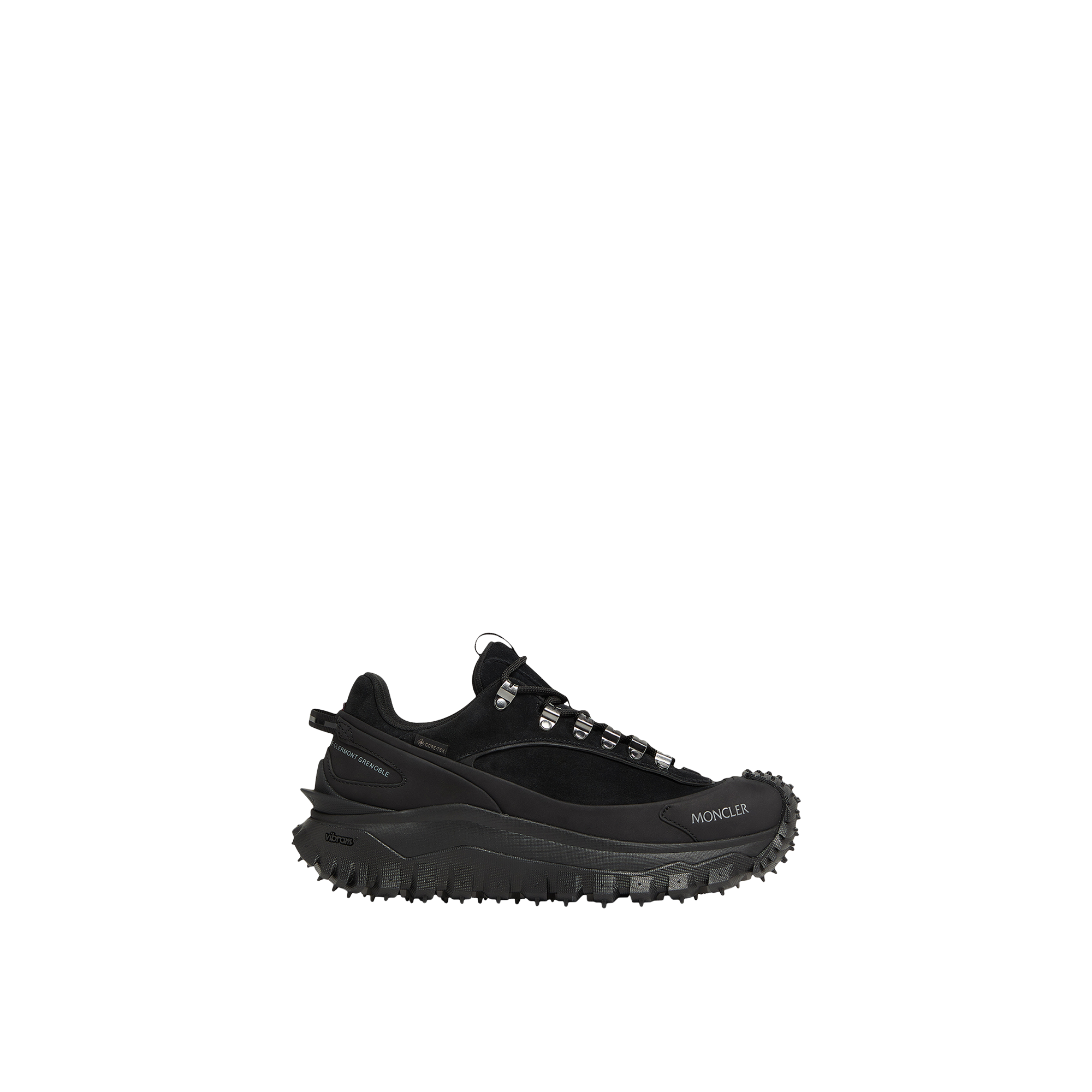 Moncler Sneakers Trailgrip Apex En Cuir Et Daim In Black