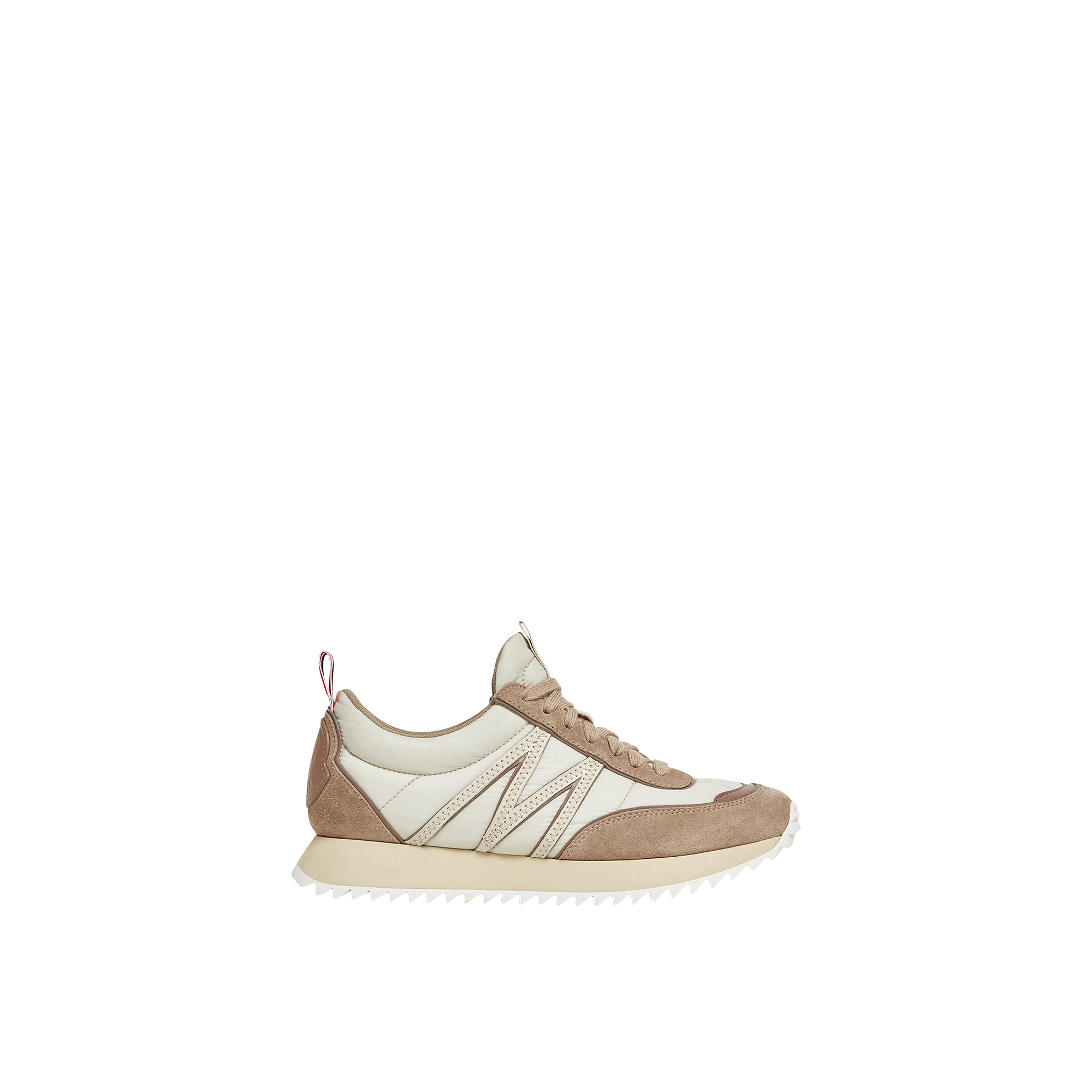 Moncler Sneakers Pacey En Daim In Beige