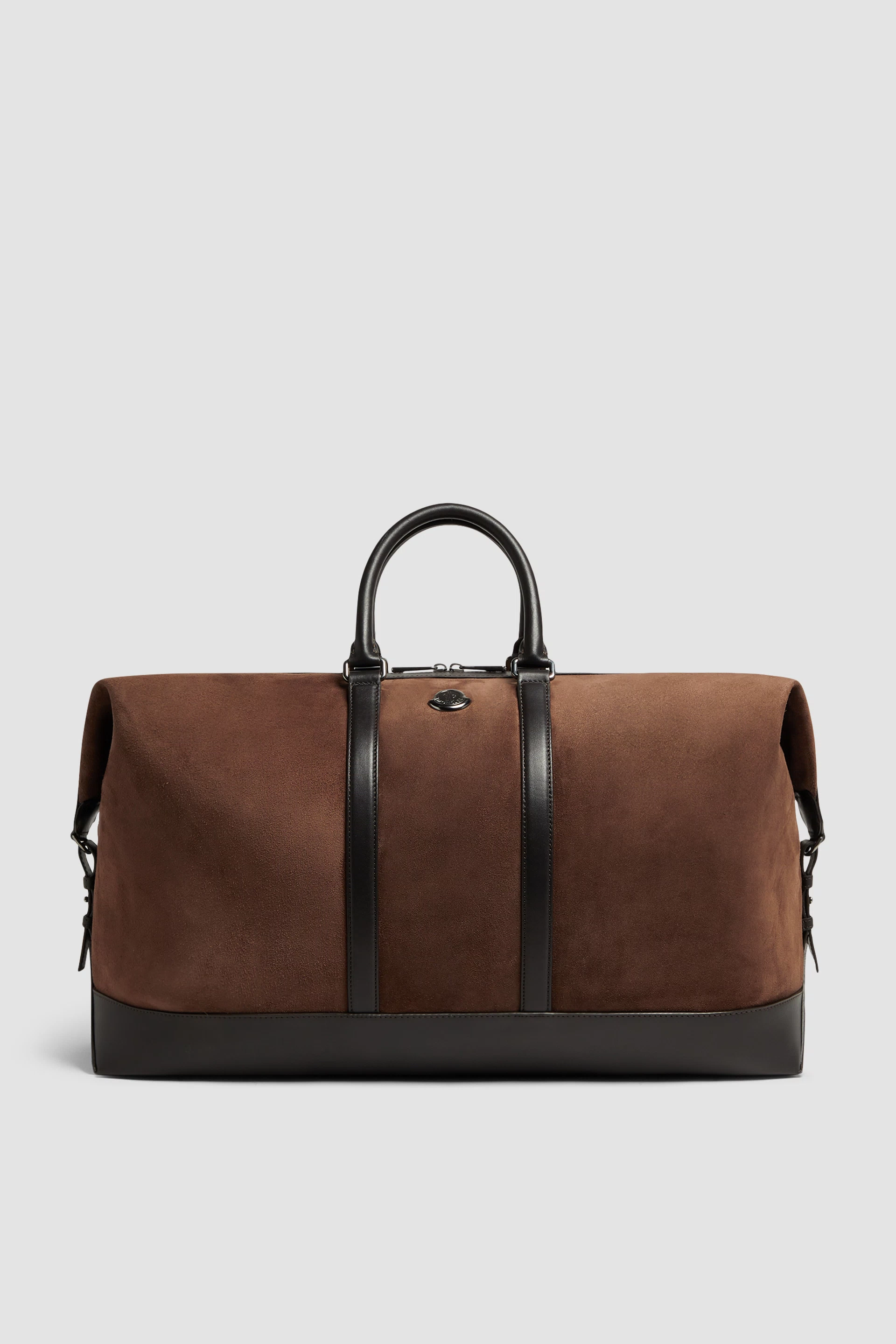 Tech Suede Leather-Trimmed Duffle Bag