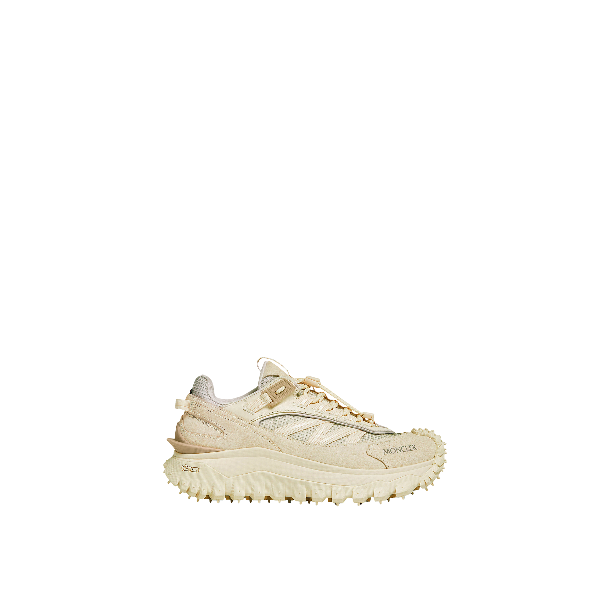 Moncler Women Trailgrip Low Top Sneakers In Beige