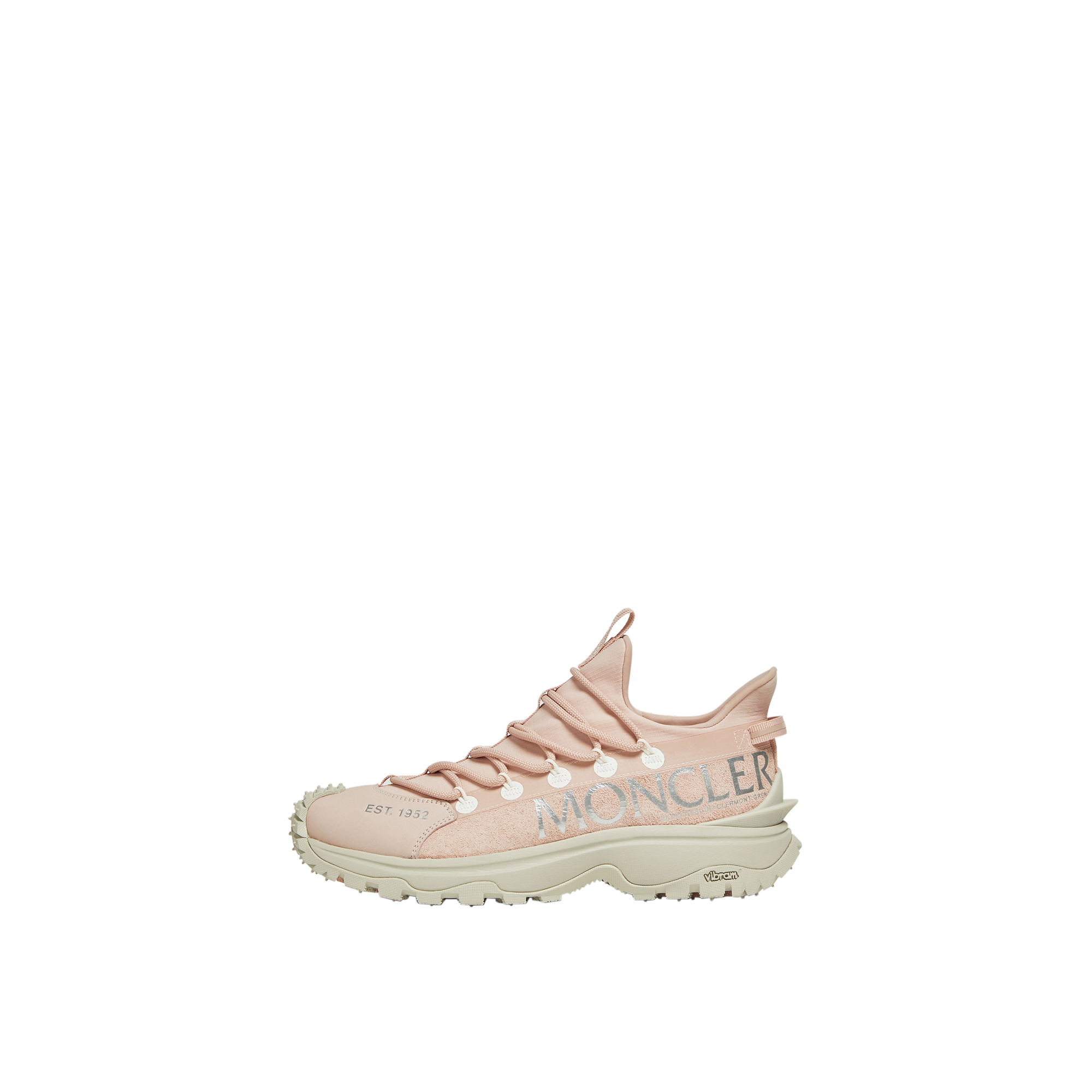 Moncler Trailgrip Lite2 Sneakers With Rugged Sole And Distinctive Logo In Pink