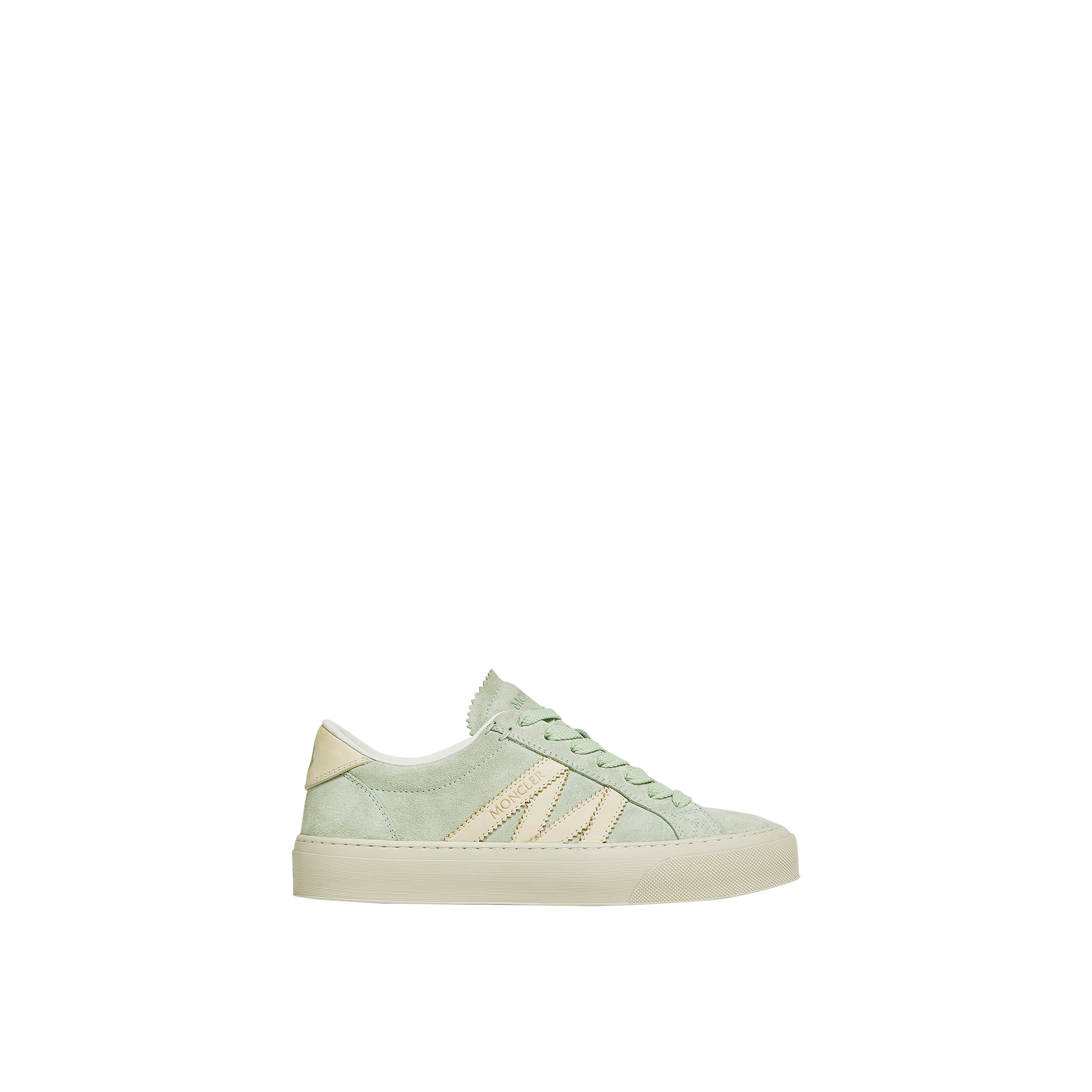 Moncler Sneakers Monaco2 En Daim Et Nubuck In Blue