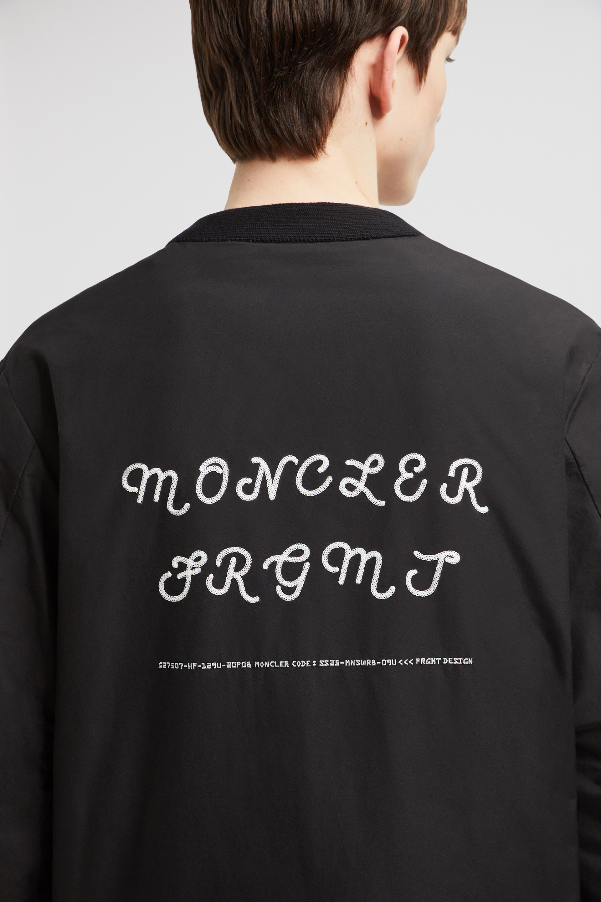 ブラック Moncler x FRGMT Aniseショートダウンジャケット