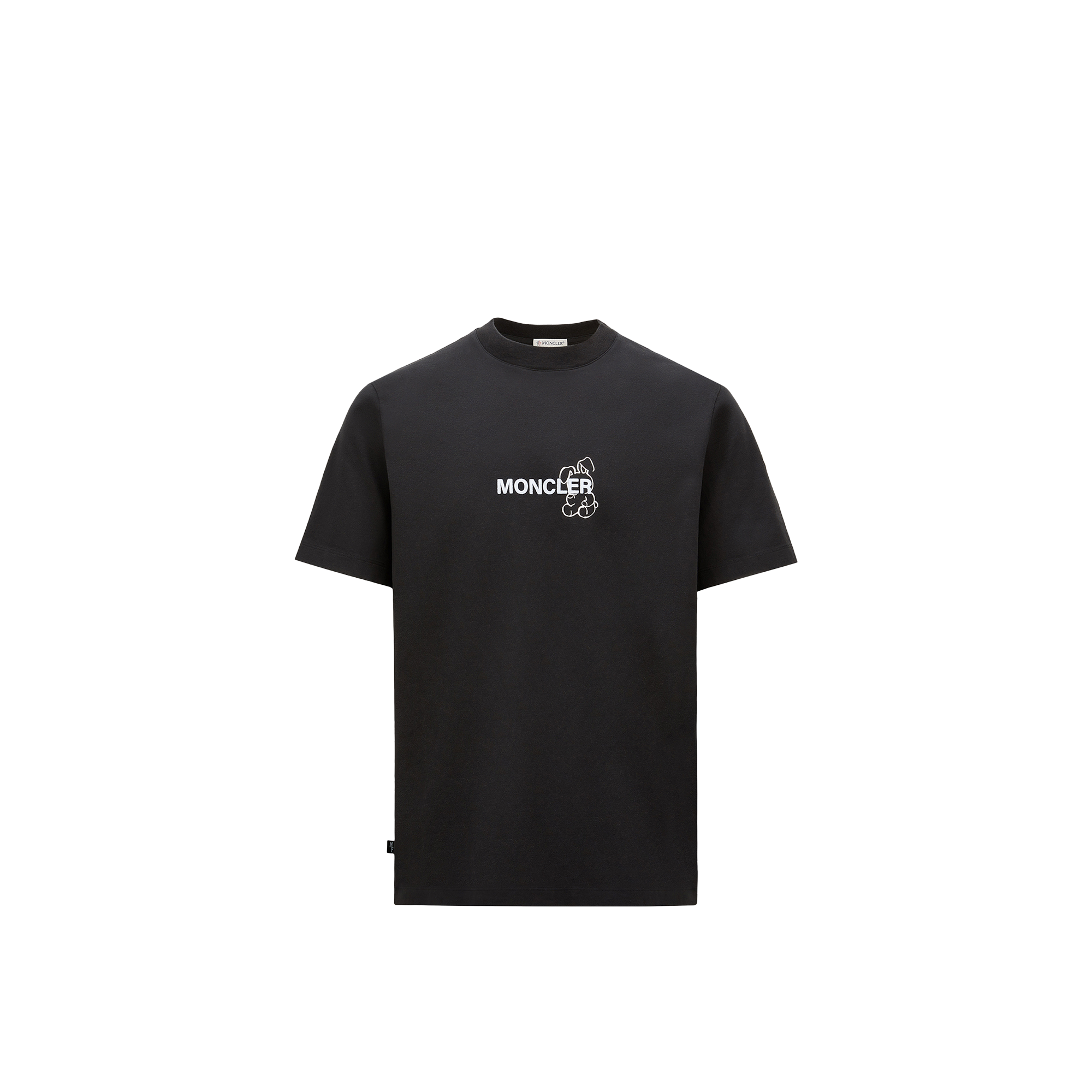 Moncler X Frgmt Logo Cartoon T-shirt In ブラック