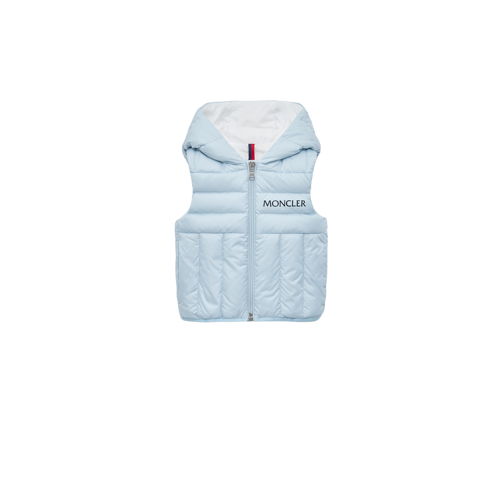 MONCLER ENFANT Nerville Hooded Down Gilet, Boy, Blue, Size: 2Y