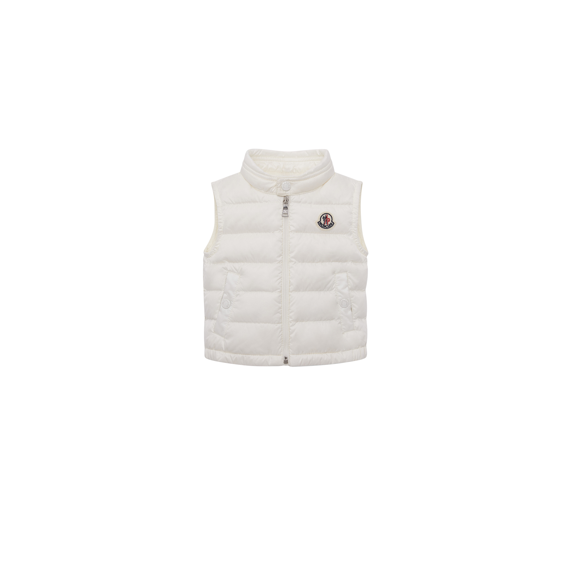 MONCLER ENFANT New Amaury Packable Down gilet, Boy, White, Size: 2Y