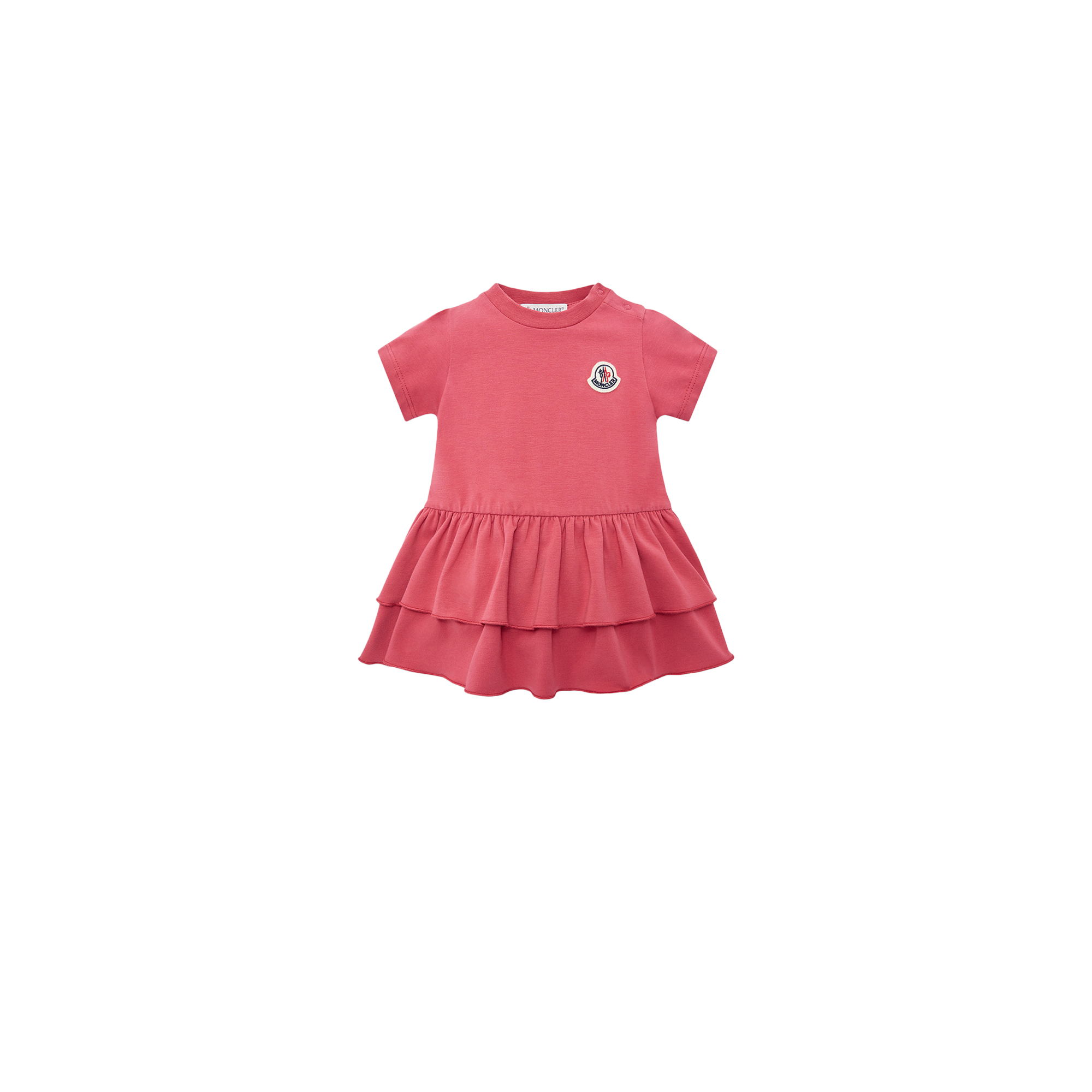 Moncler Robe En Coton In Pink