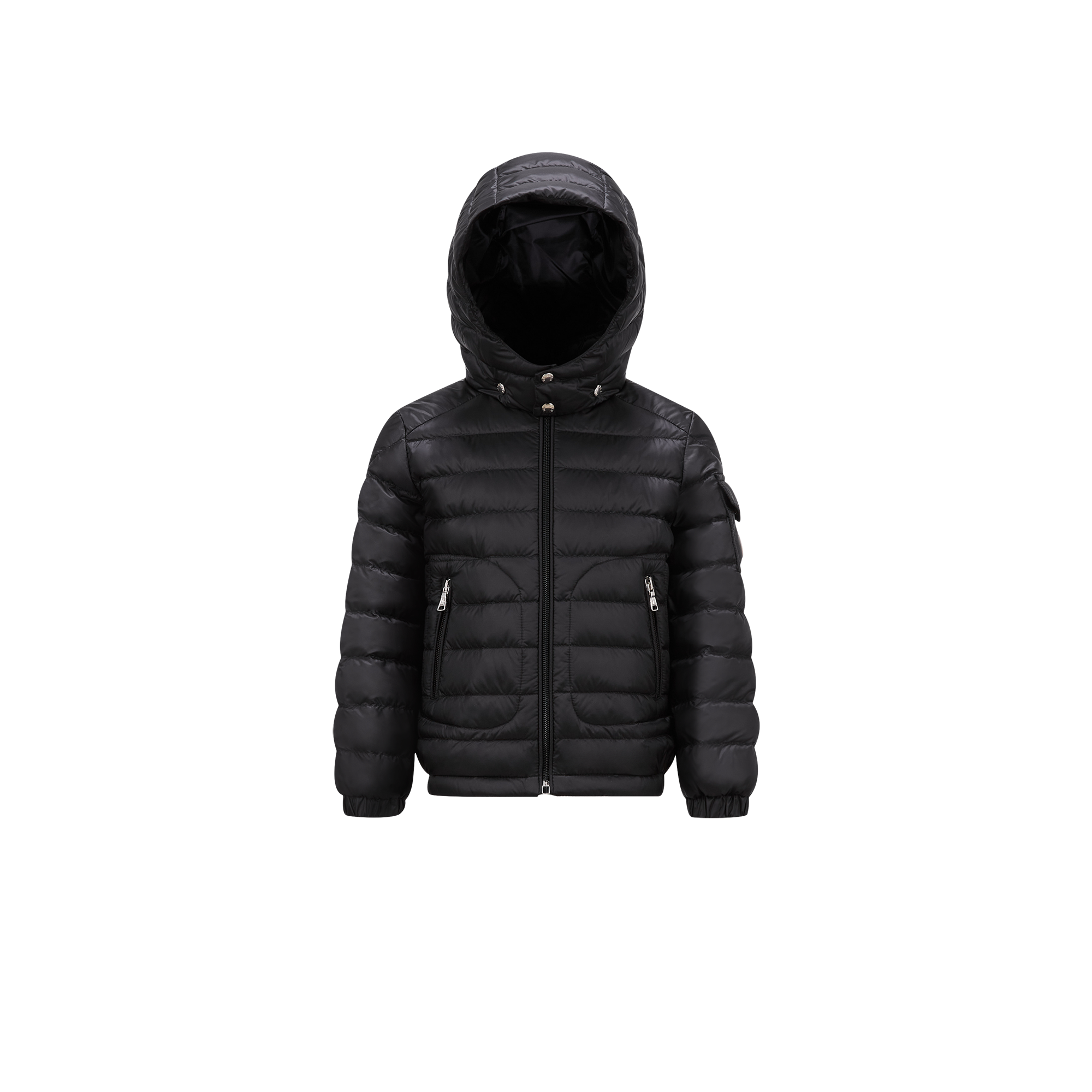 Moncler Kids' Lauros Hooded Down Jacket Black