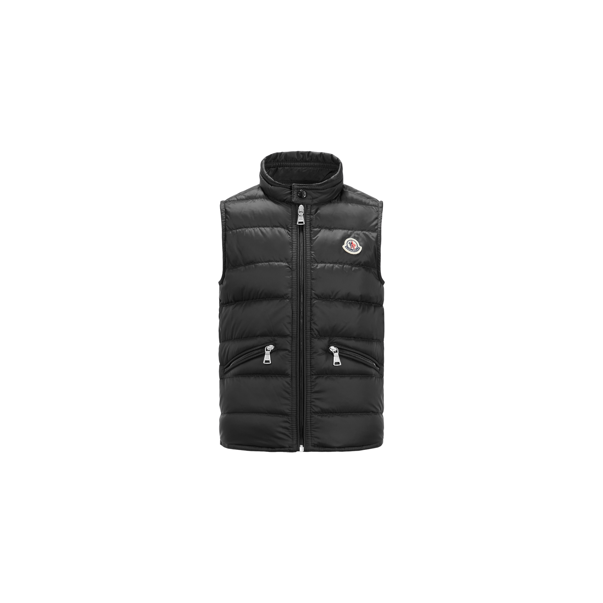 Moncler Kids' Doudoune Sans Manches Gui Repliable In Black