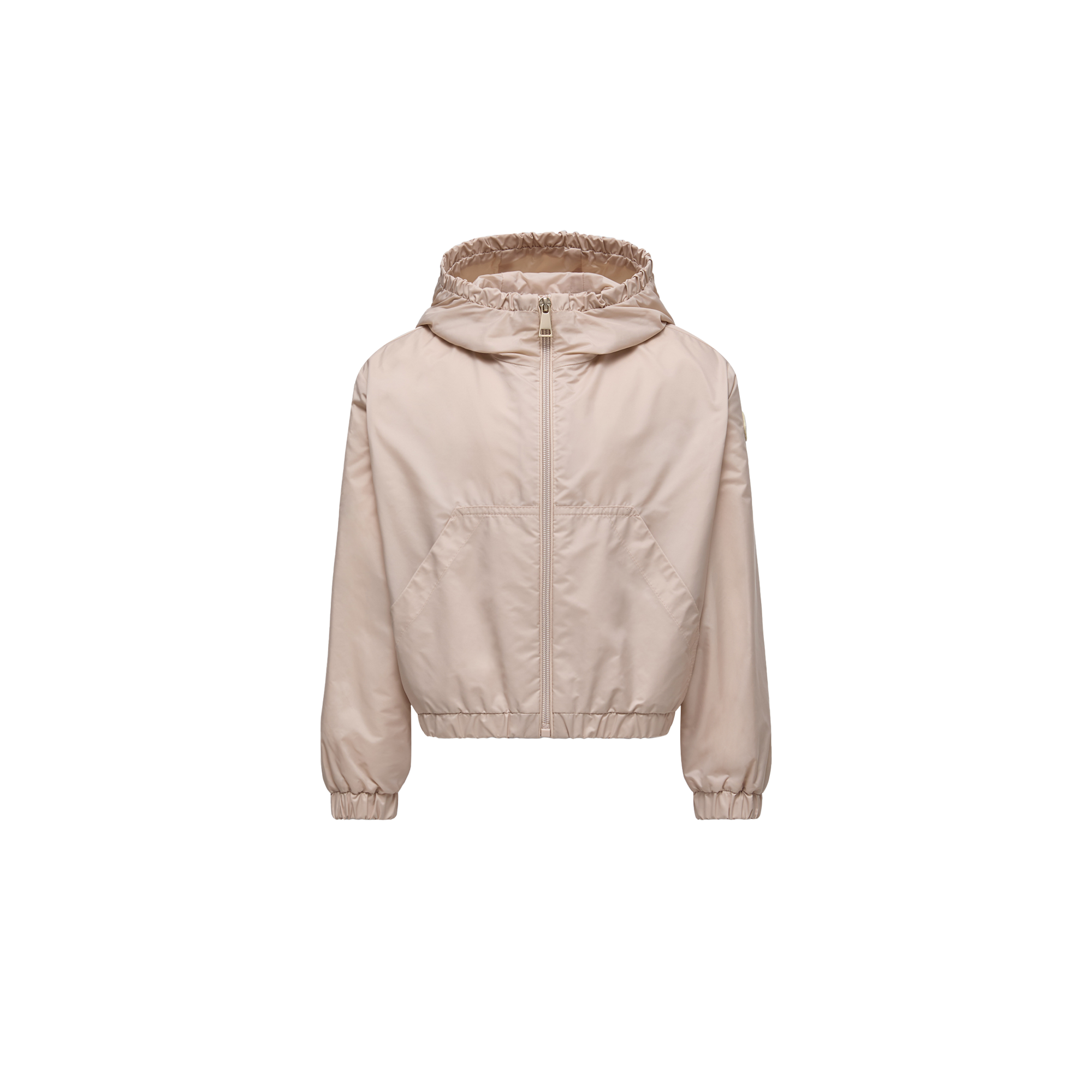 Moncler Veste De Pluie À Capuche Saria In Beige