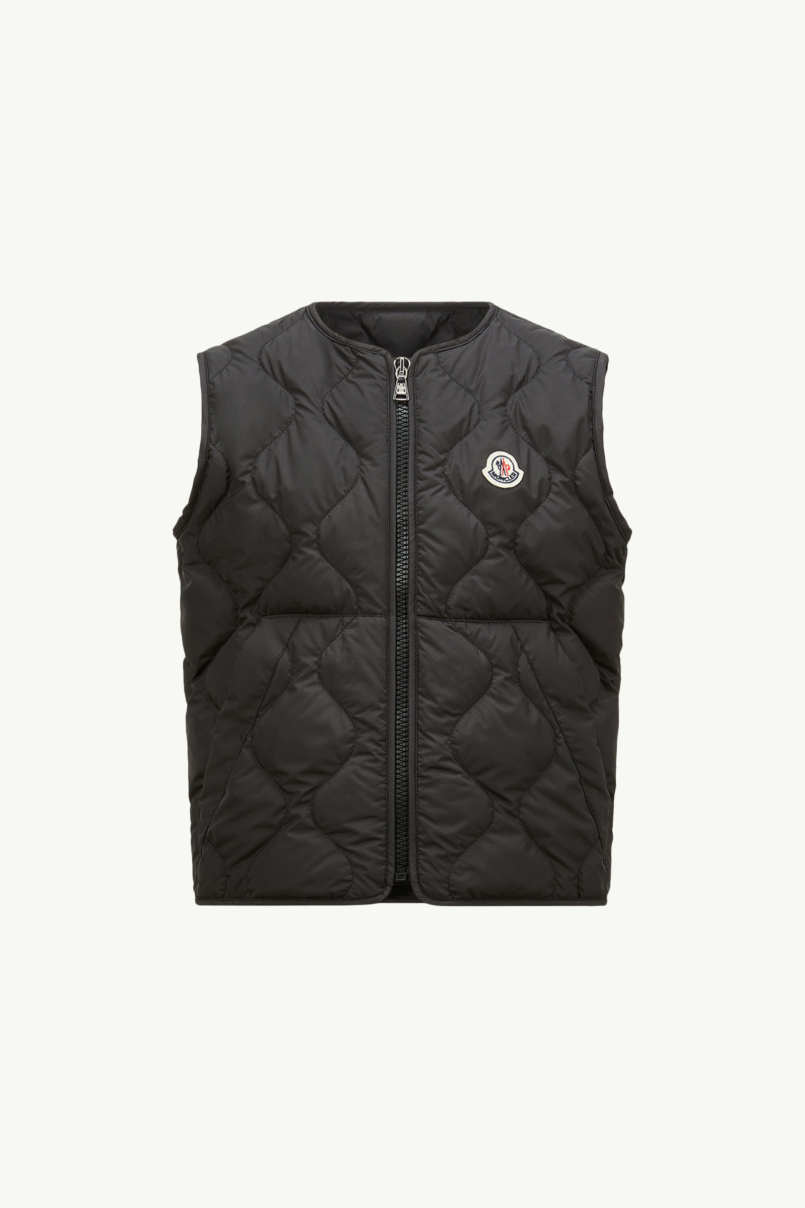 その他 MONCLER kids vest Moncler Enfant logo-patch Quilted Vest | Blue | FARFETCH